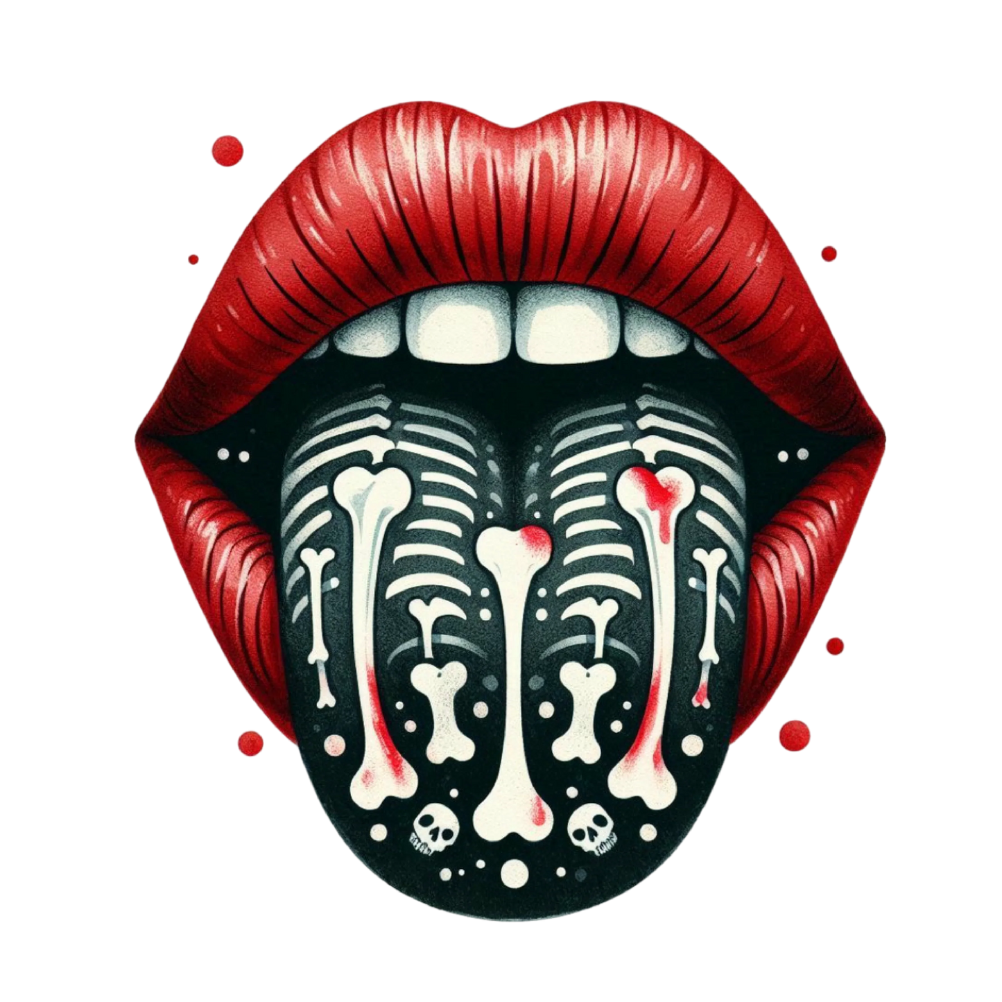 Halloween Sticker Lippen – Verführerisch gruselig Bild_14