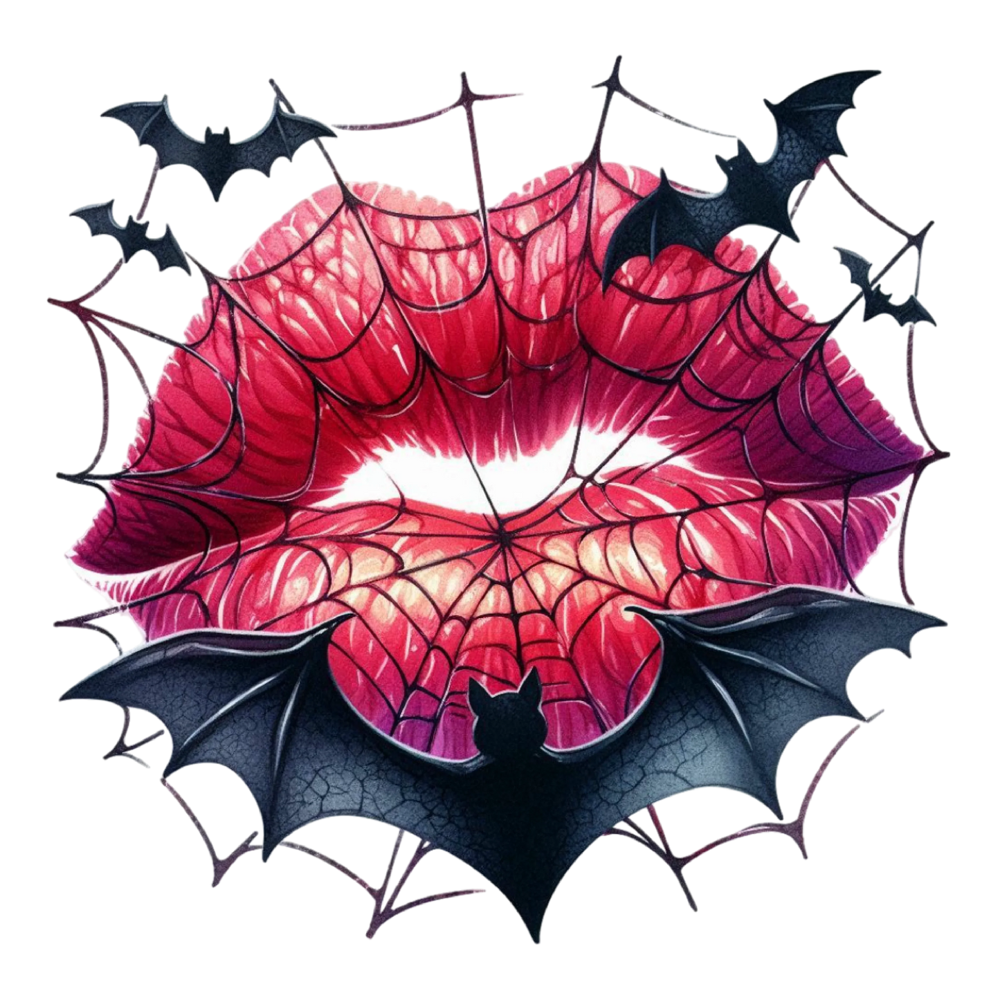 Halloween Sticker Lippen – Verführerisch gruselig Bild_15