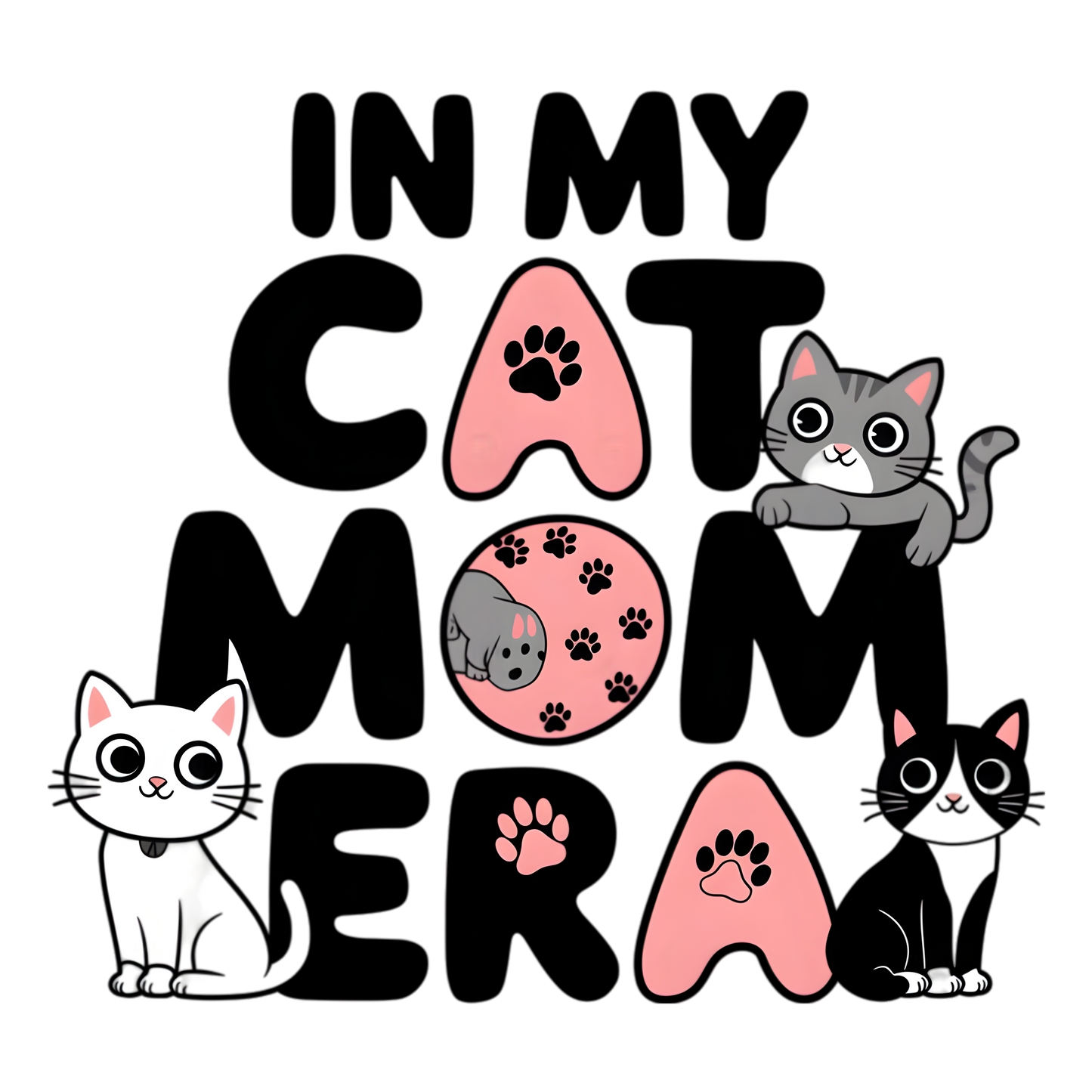 Sticker Cat Mom
