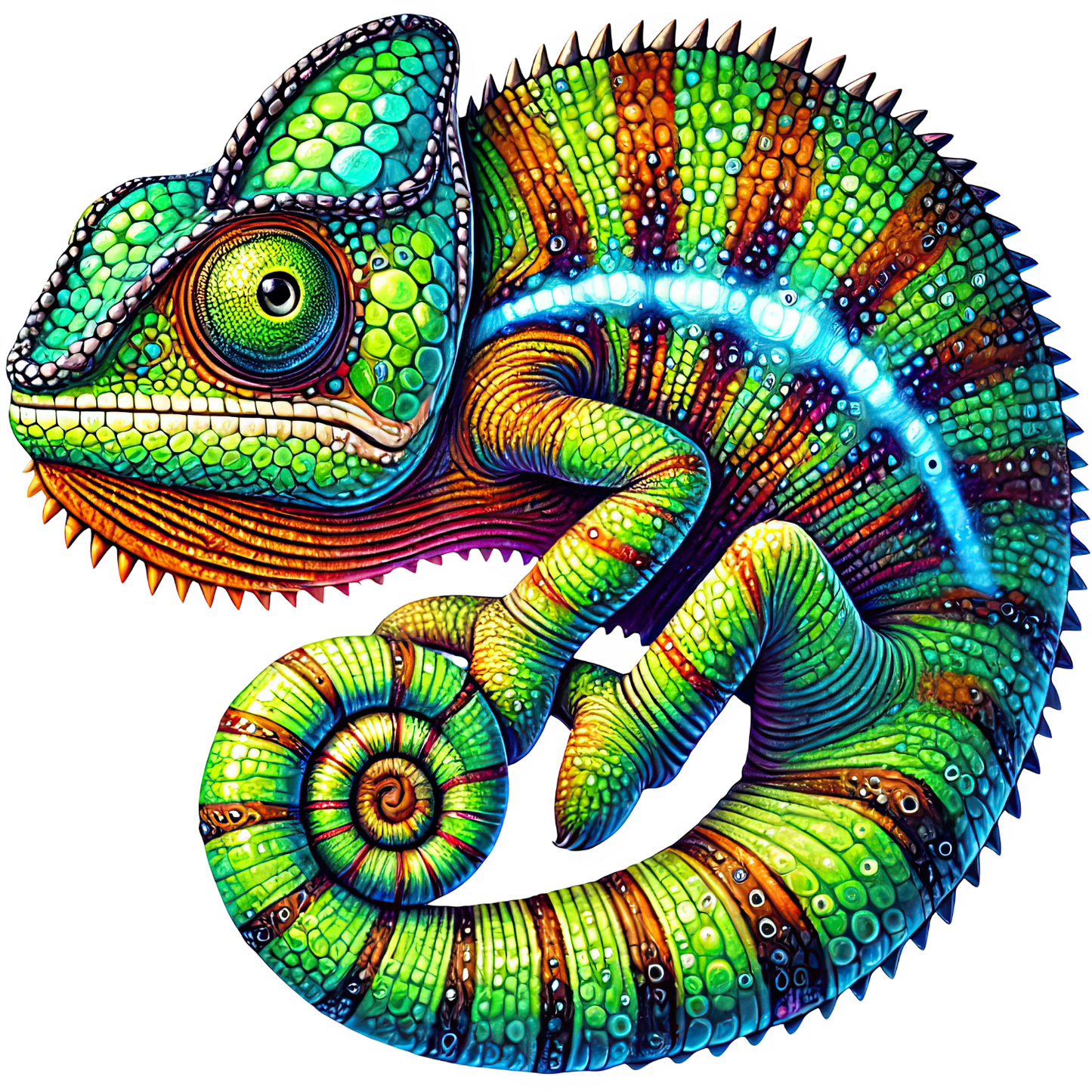 Bügelbild bunte Dschungeltiere - Magic Miracle Design