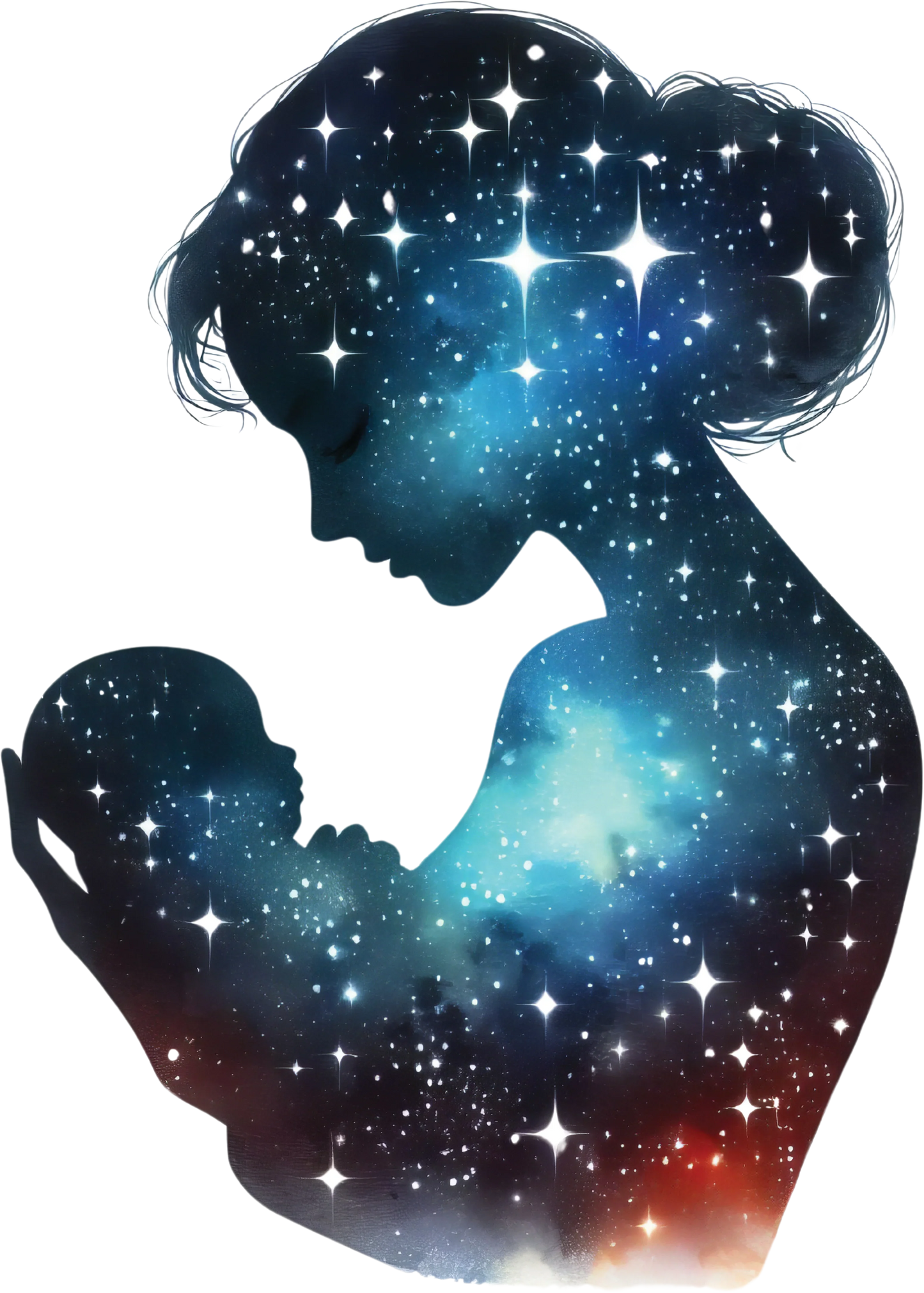 Bügelbild Galaxie Mutter Kind Bild_11