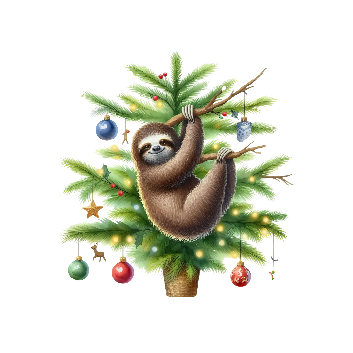 Bügelbilder Weihnachten mit Faultier Bild_15