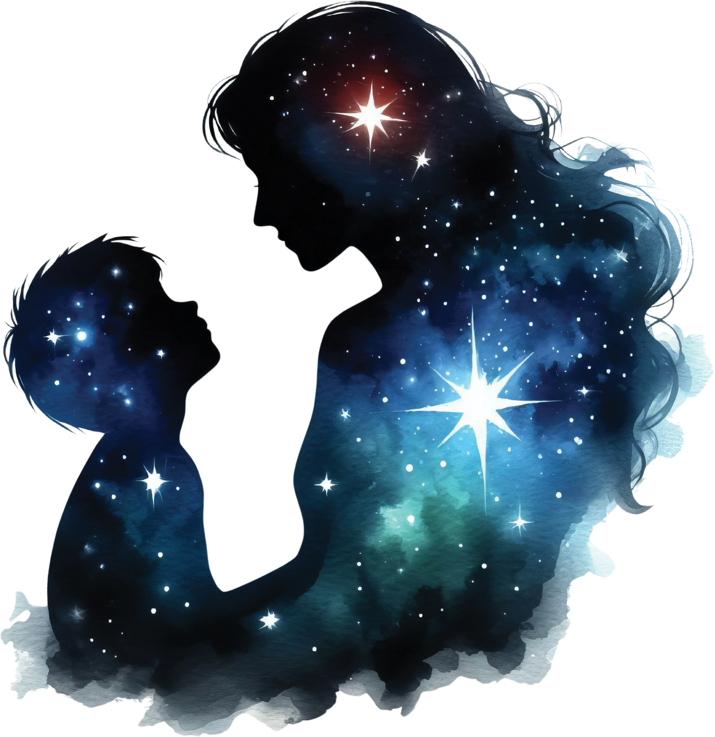 Bügelbild Galaxie Mutter Kind Bild_12