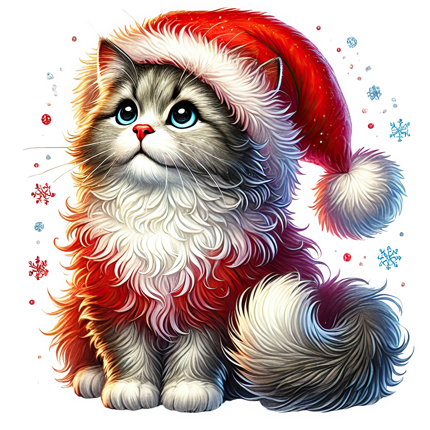 Bügelbilder Weihnachten Katzen - Magic Miracle Design
