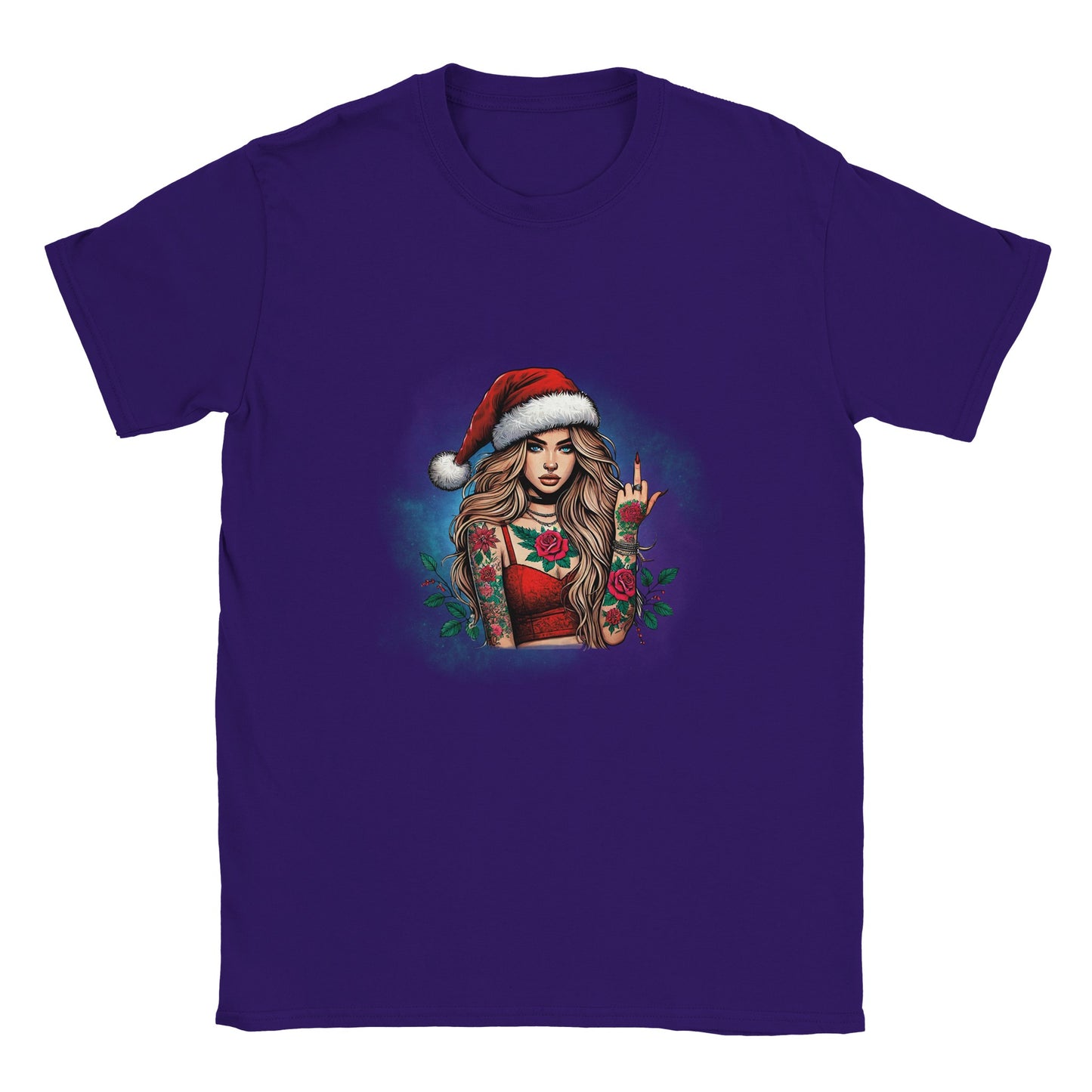 Klassisches T-Shirt tätowierte Frau - Magic Miracle Design