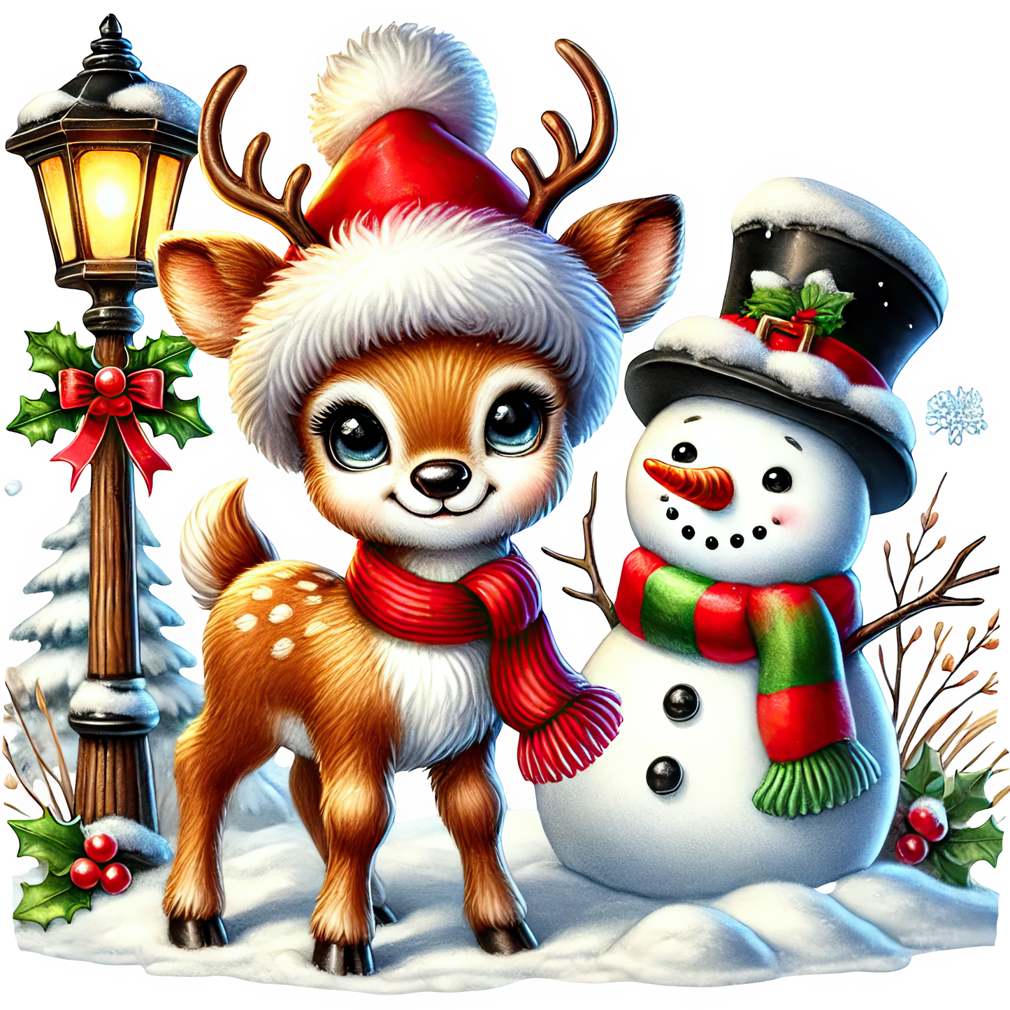 Bügelbilder Weihnachten Rentier - Magic Miracle Design