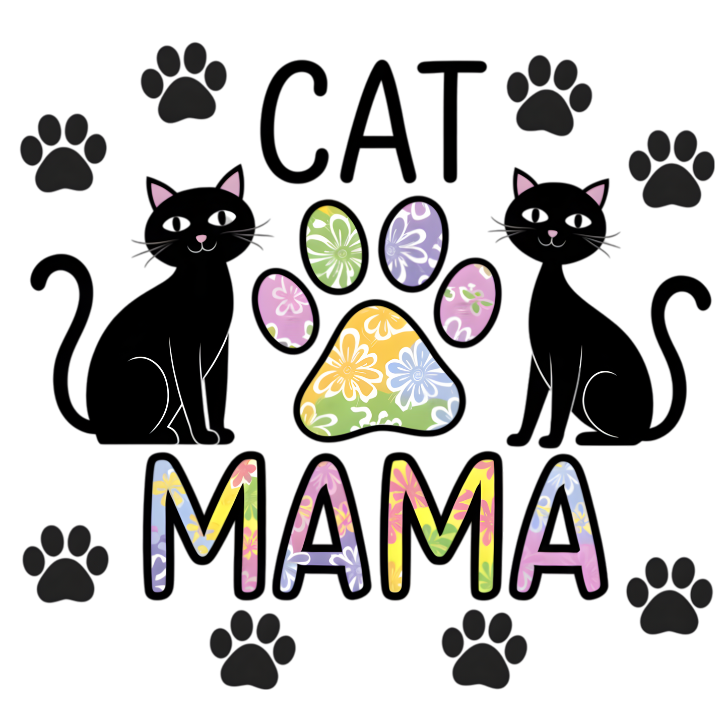 Sticker Cat Mom