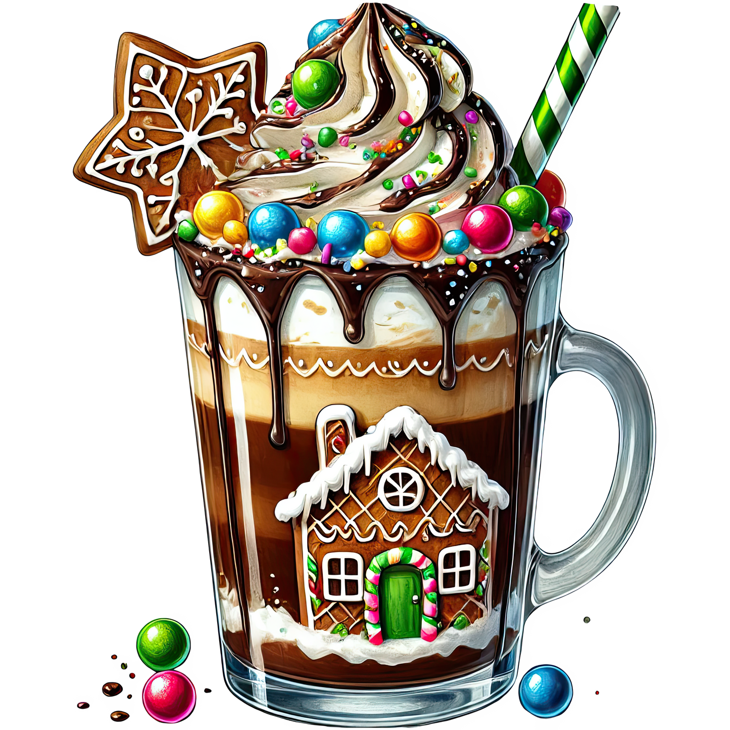 Bügelbilder Weihnachts - Getränke - Magic Miracle Design