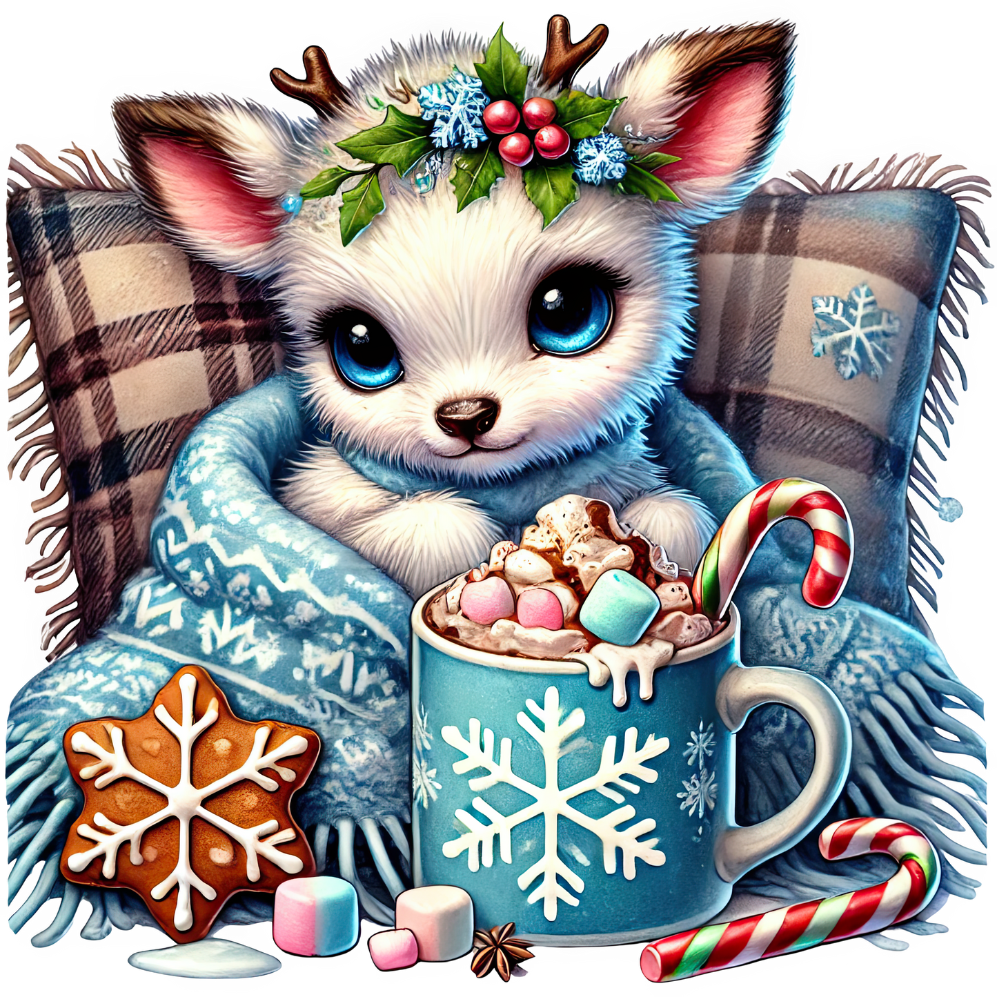 Bügelbilder Weihnachten Rentier - Magic Miracle Design