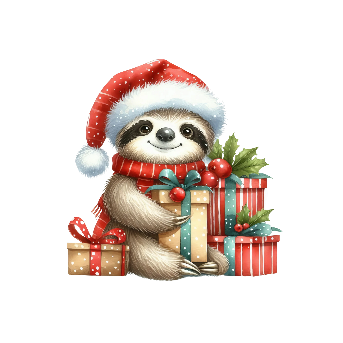 Bügelbilder Weihnachten mit Faultier Bild_10