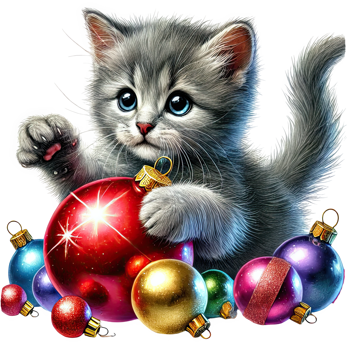 Bügelbilder Weihnachten Katzen - Magic Miracle Design