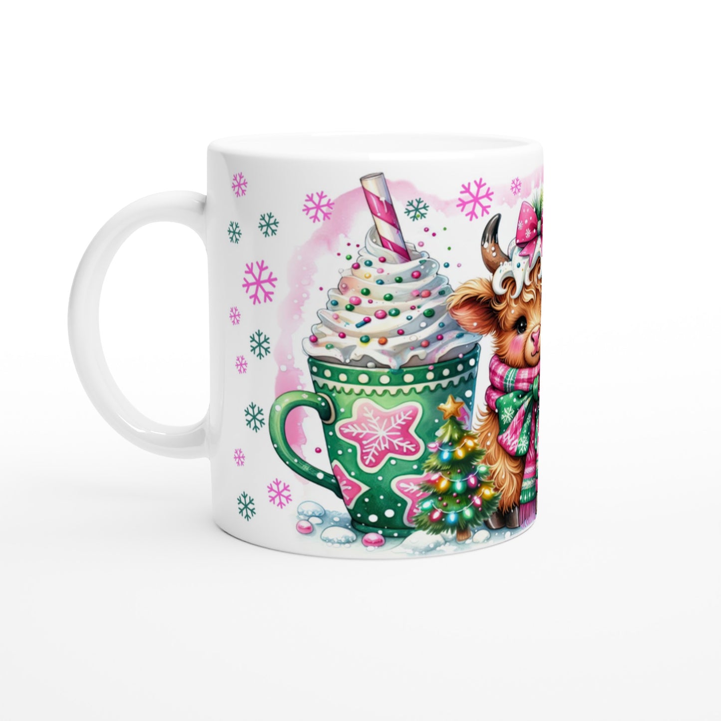 Tasse Weihnachten niedliches Kalb - Magic Miracle Design
