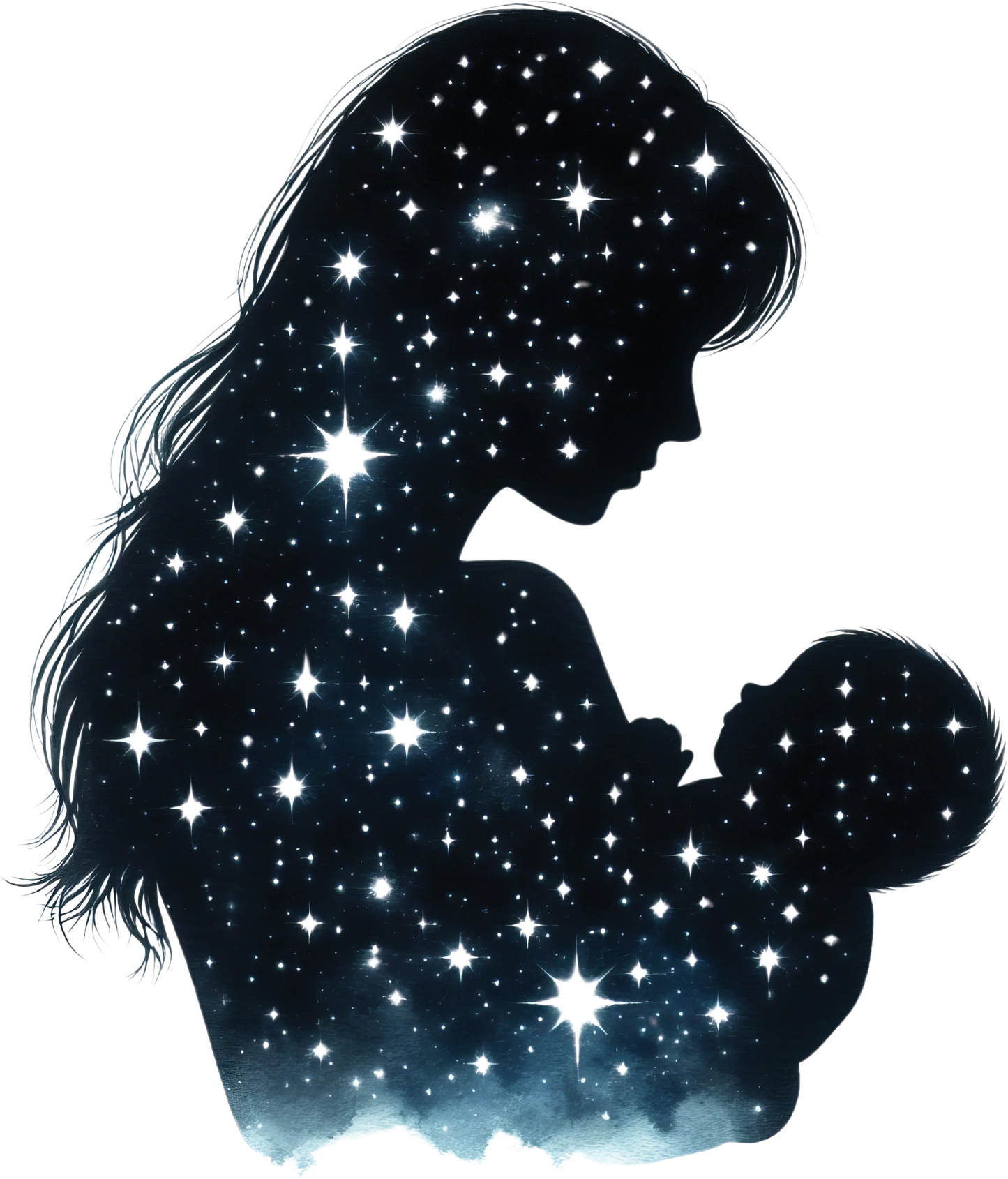 Bügelbild Galaxie Mutter Kind Bild_2