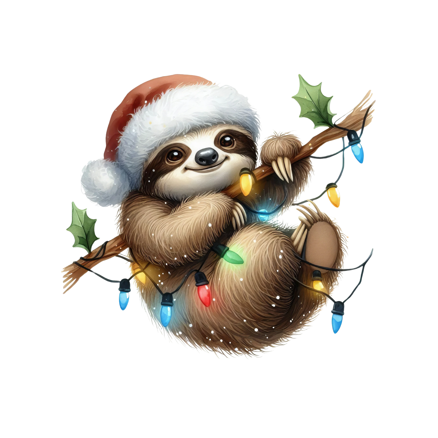 Bügelbilder Weihnachten mit Faultier Bild_13