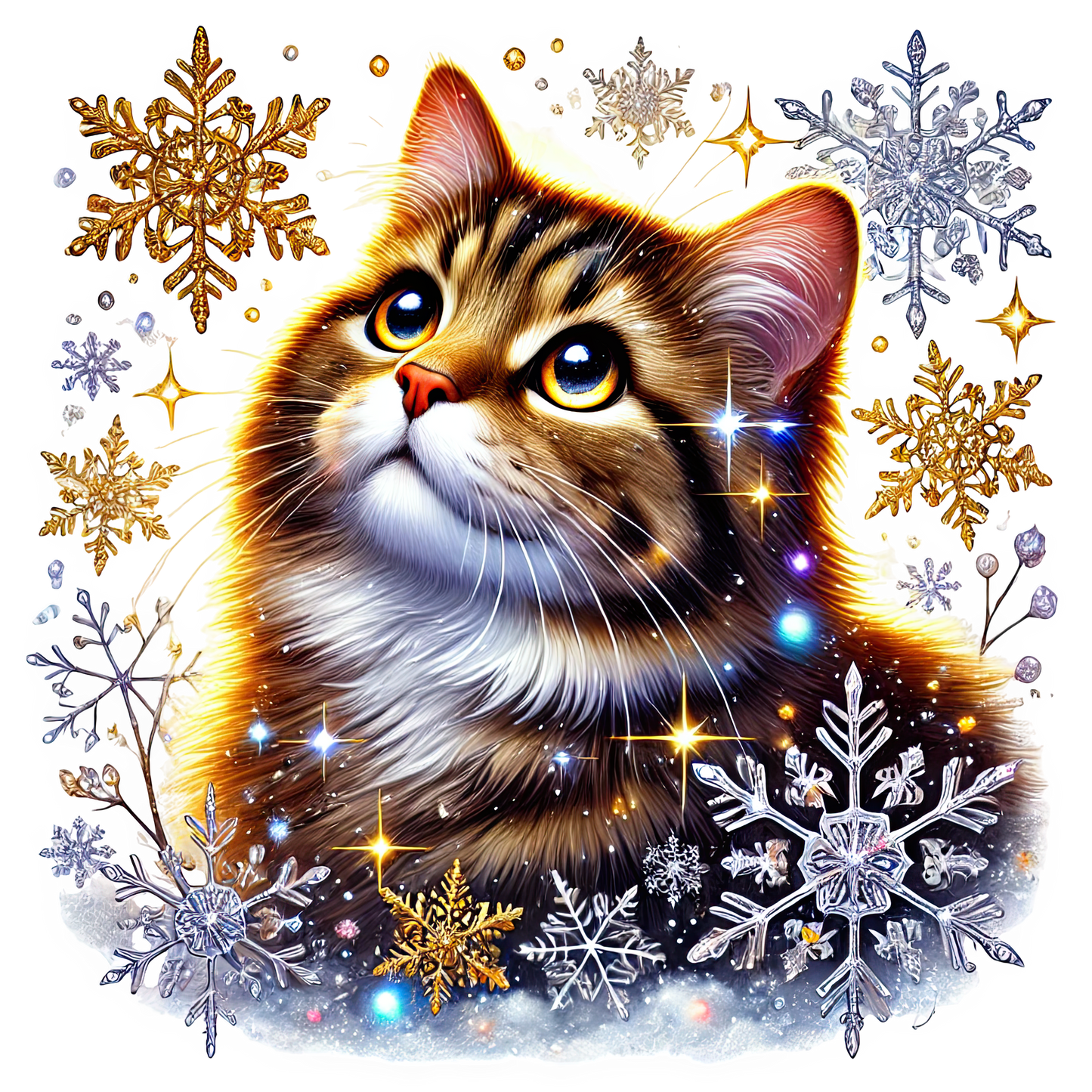 Bügelbilder Weihnachten Katzen - Magic Miracle Design