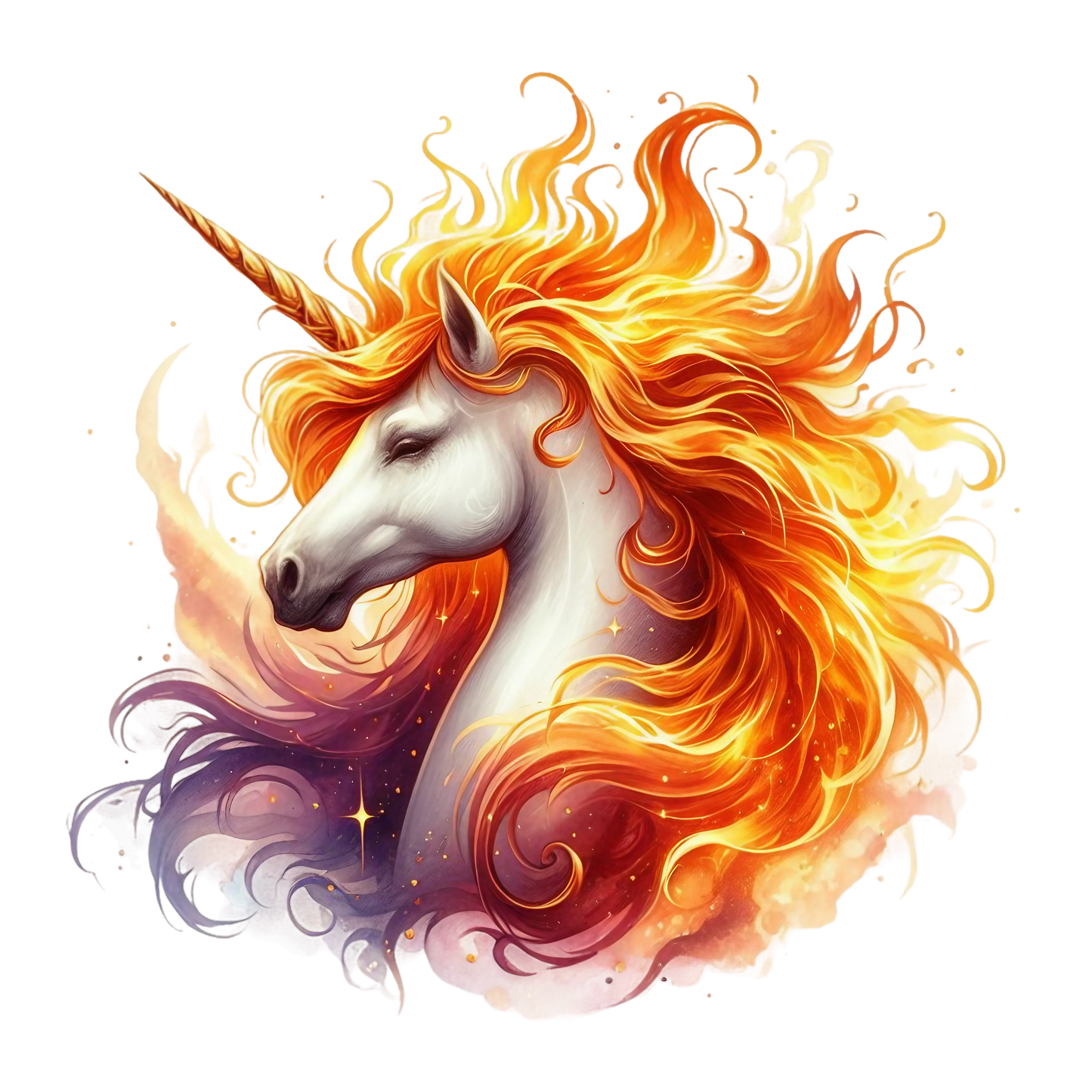 Premium Sticker Einhorn Bild_1 medium ca. 9cm Höhe