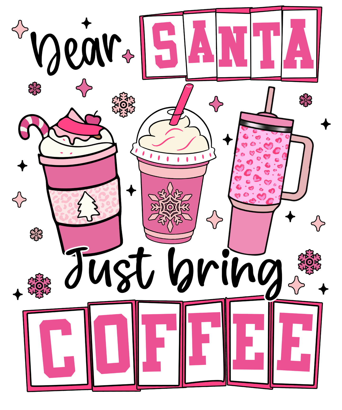 Bügelbild Weihnachten Kaffee - Magic Miracle Design