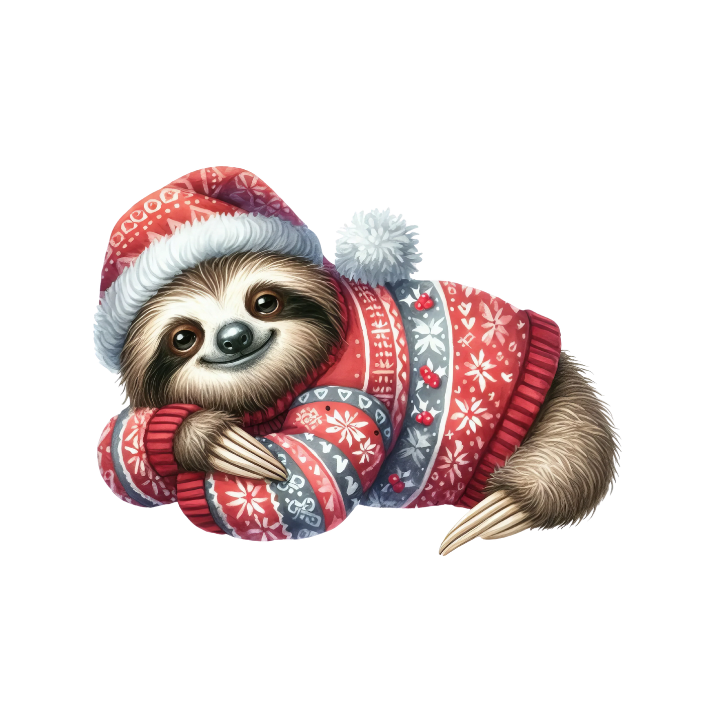 Bügelbilder Weihnachten mit Faultier Bild_9