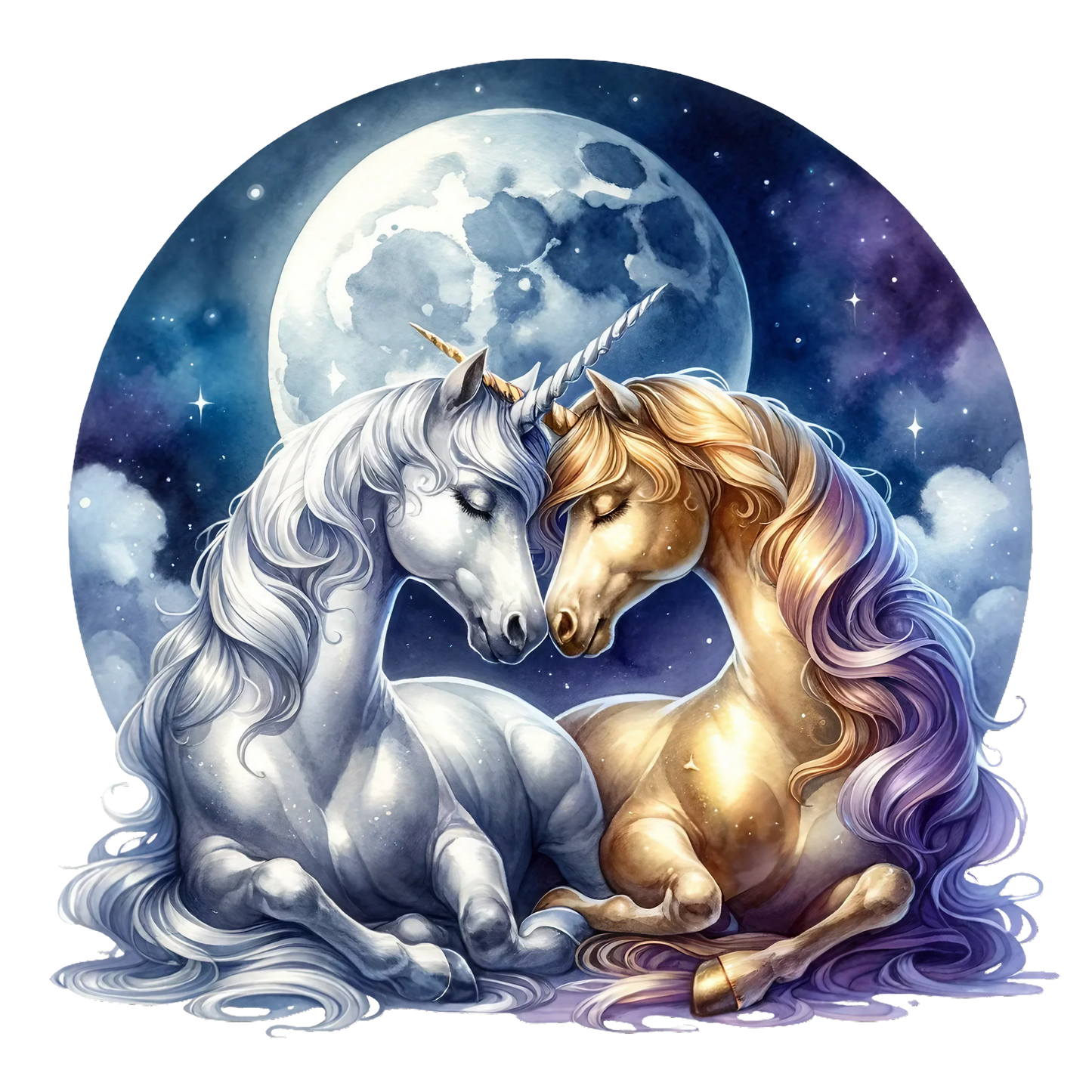Premium Sticker Einhorn Bild_15 medium ca. 9cm Höhe