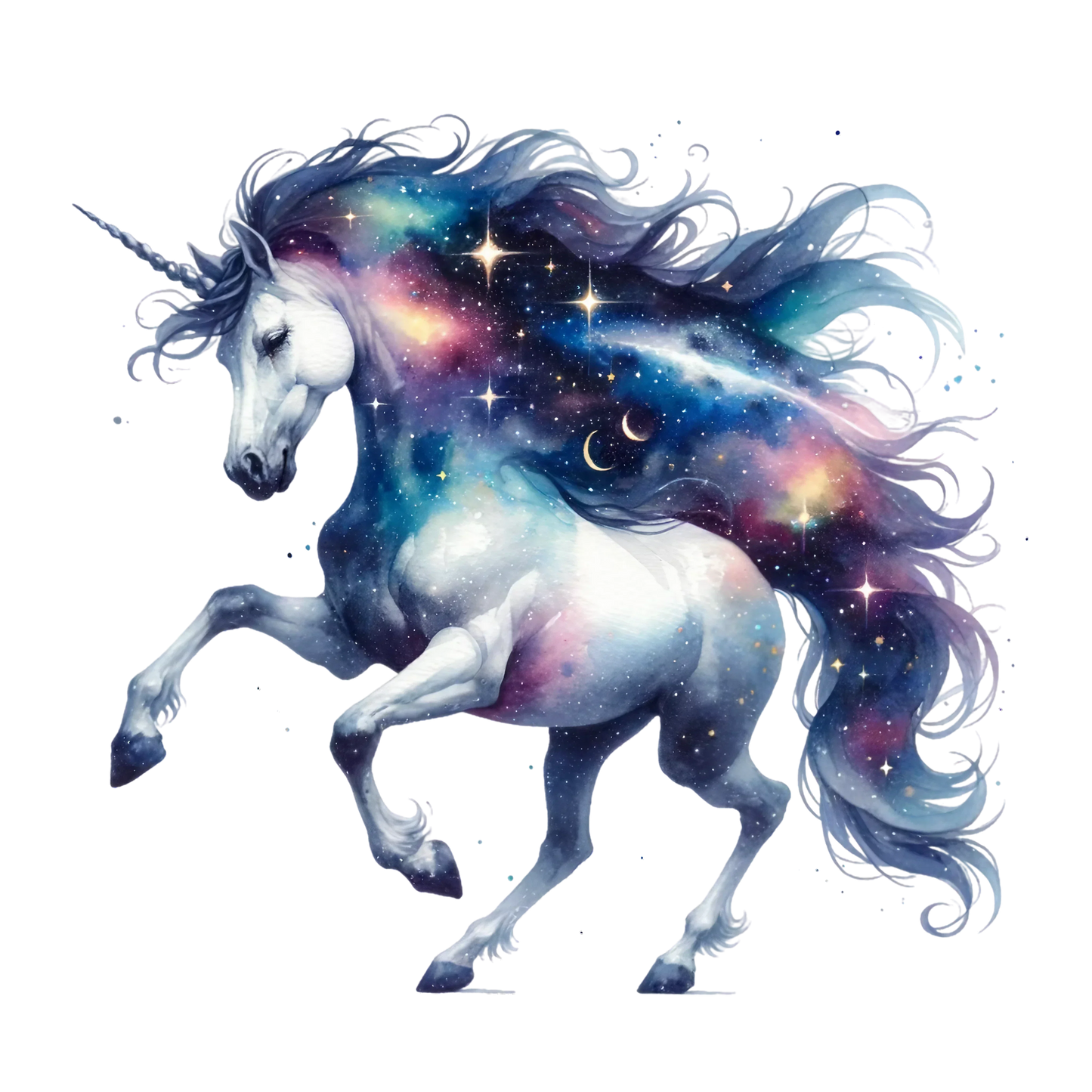 Premium Sticker Einhorn Bild_17 medium ca. 9cm Höhe