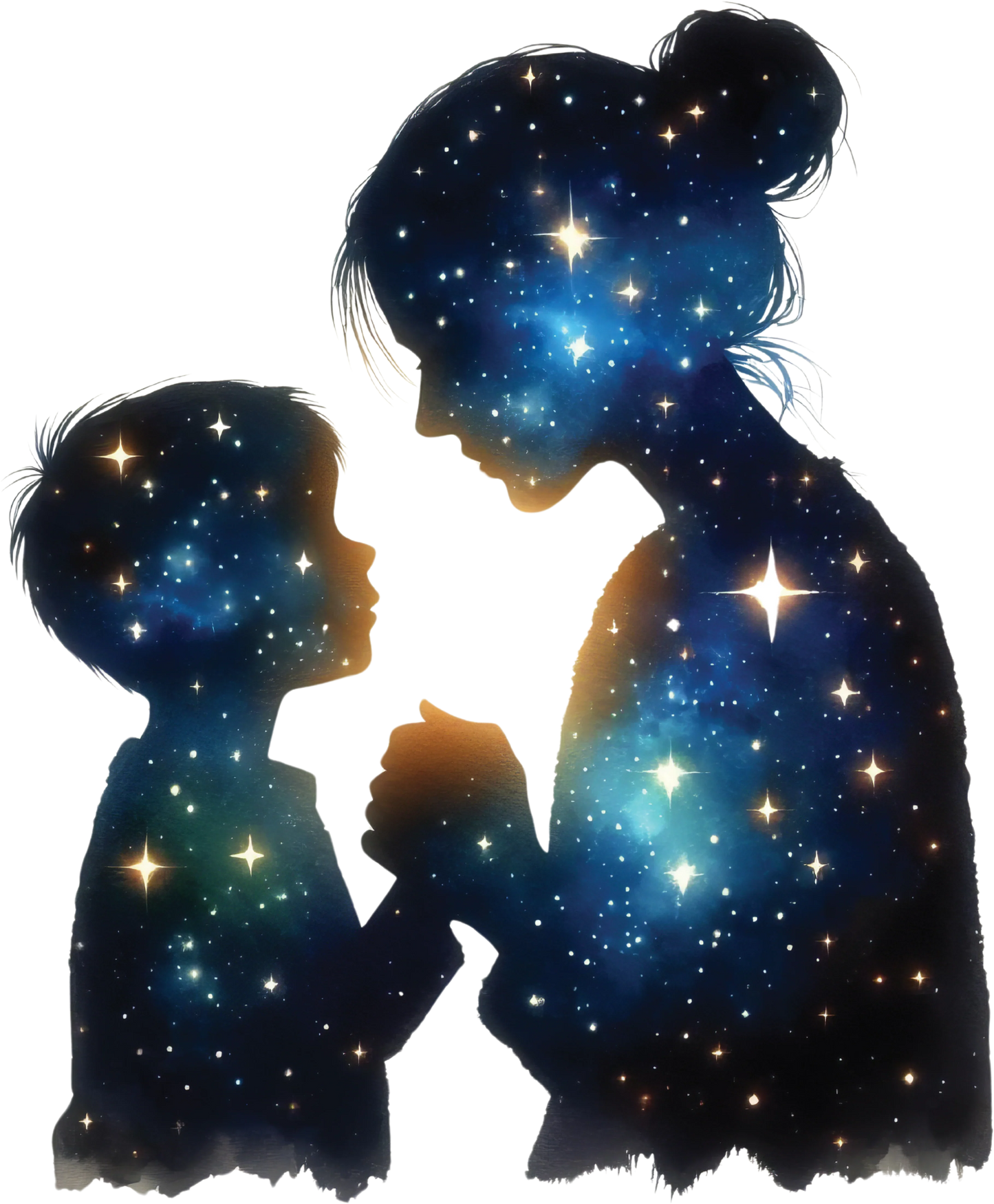 Bügelbild Galaxie Mutter Kind Bild_4