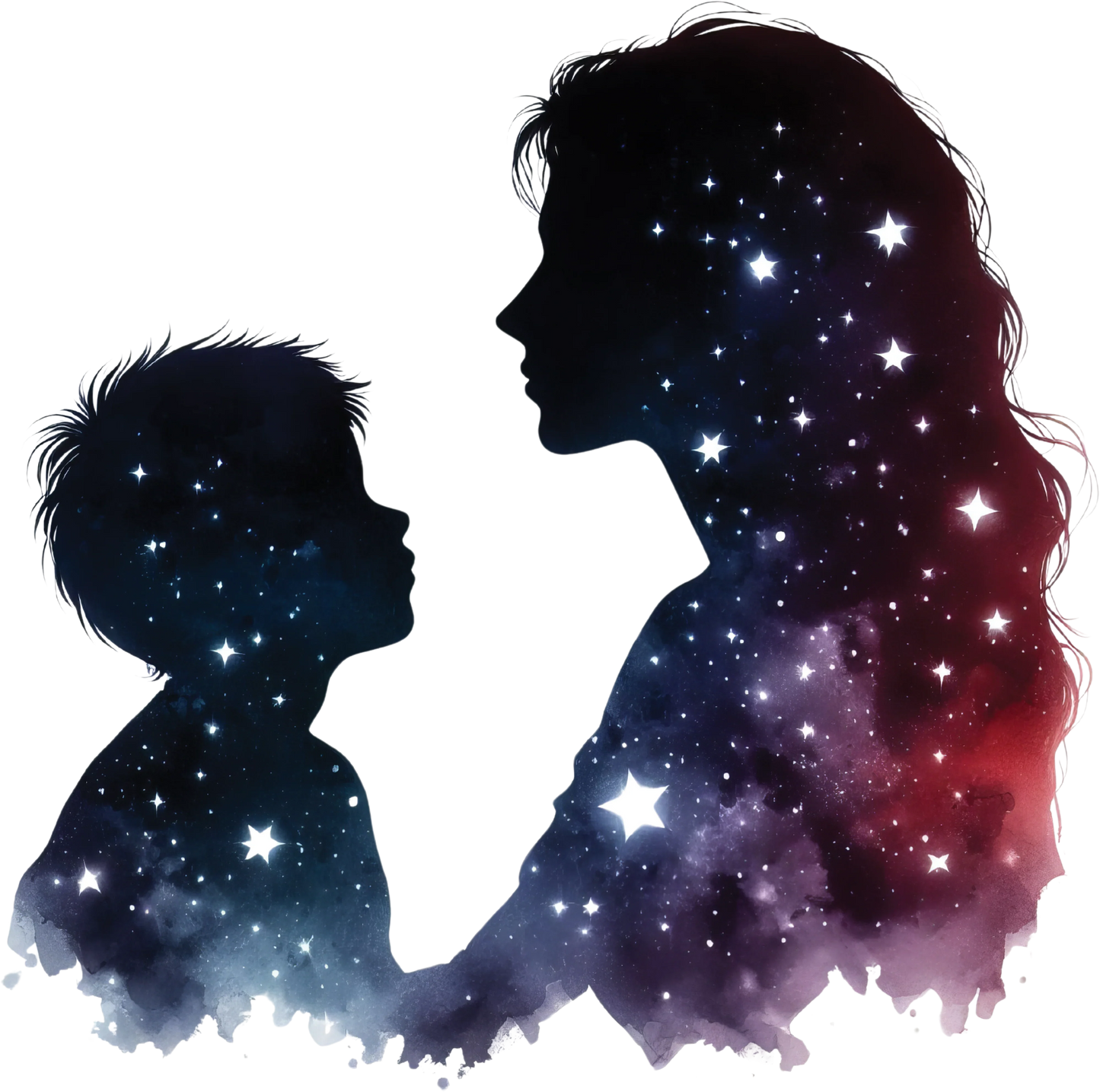 Bügelbild Galaxie Mutter Kind Bild_5