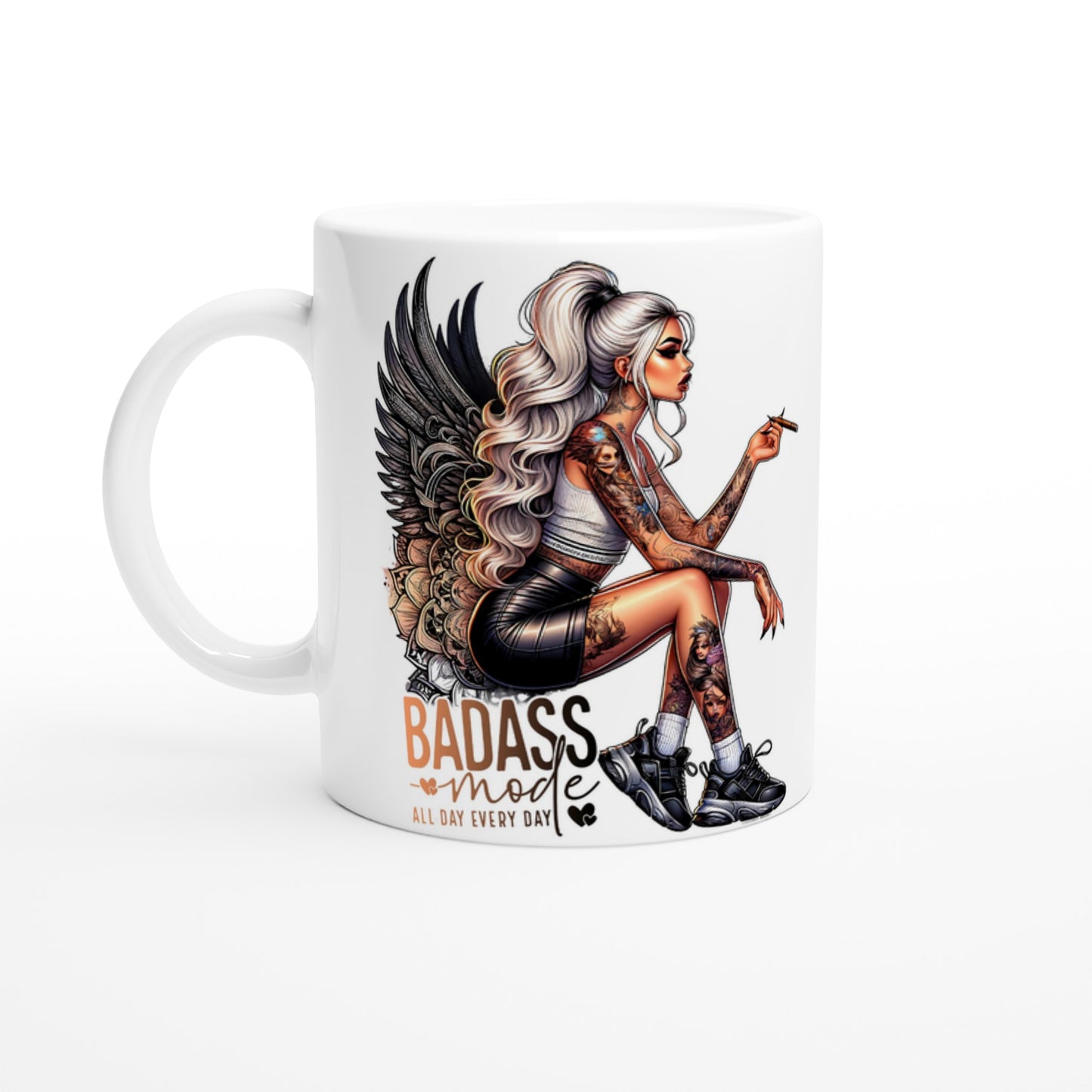Keramiktasse blonder Engel BadAss - Magic Miracle Design