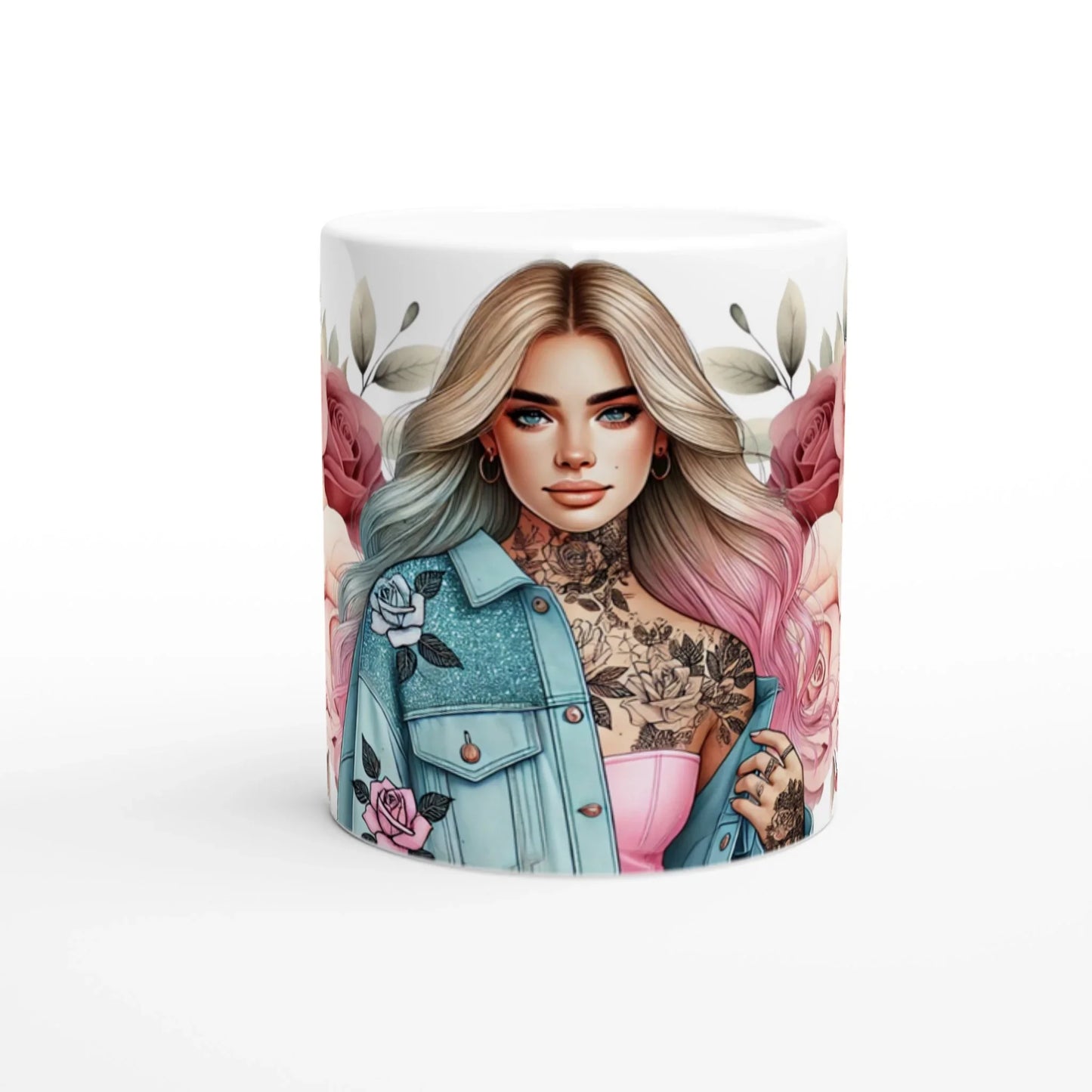 Keramiktasse blonde flower Default Title