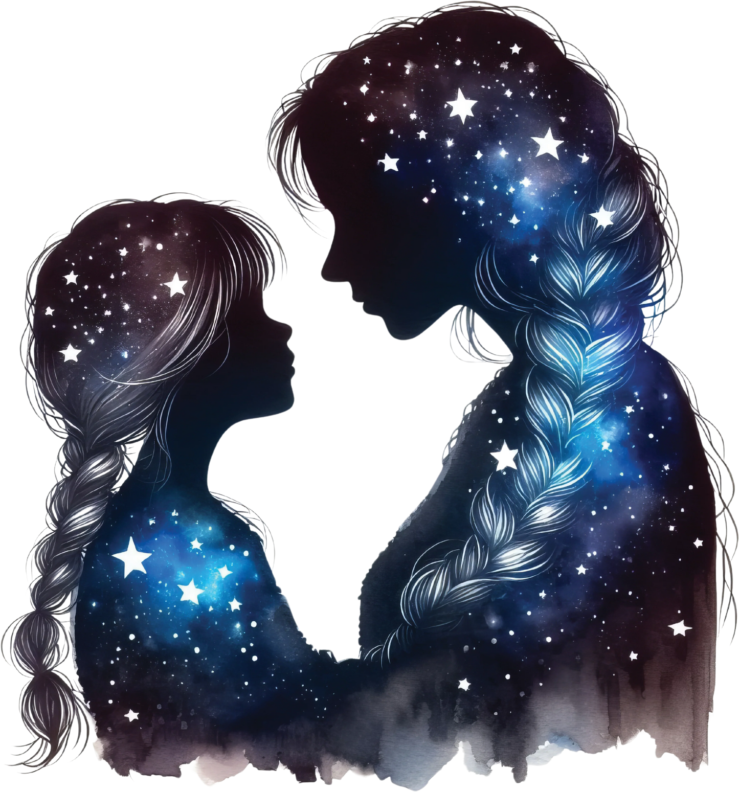 Bügelbild Galaxie Mutter Kind Bild_6