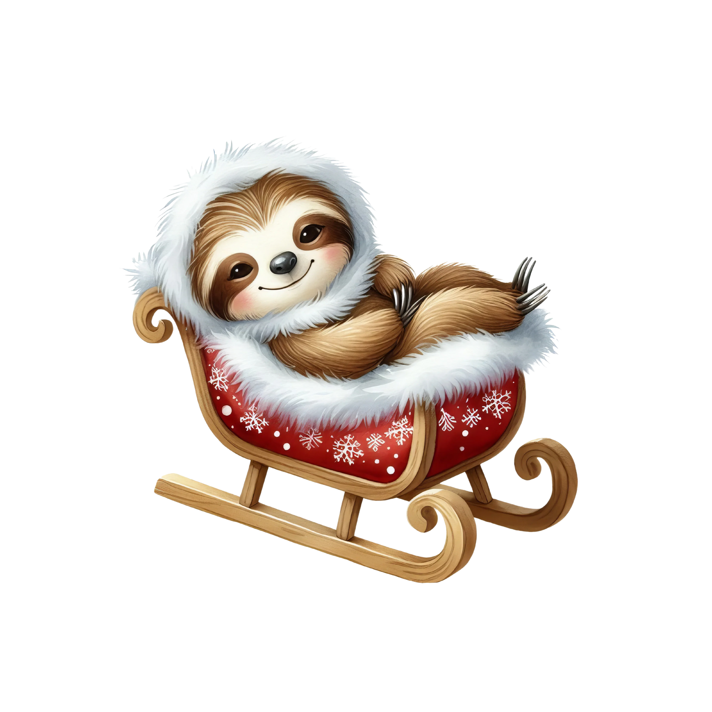 Bügelbilder Weihnachten mit Faultier Bild_5
