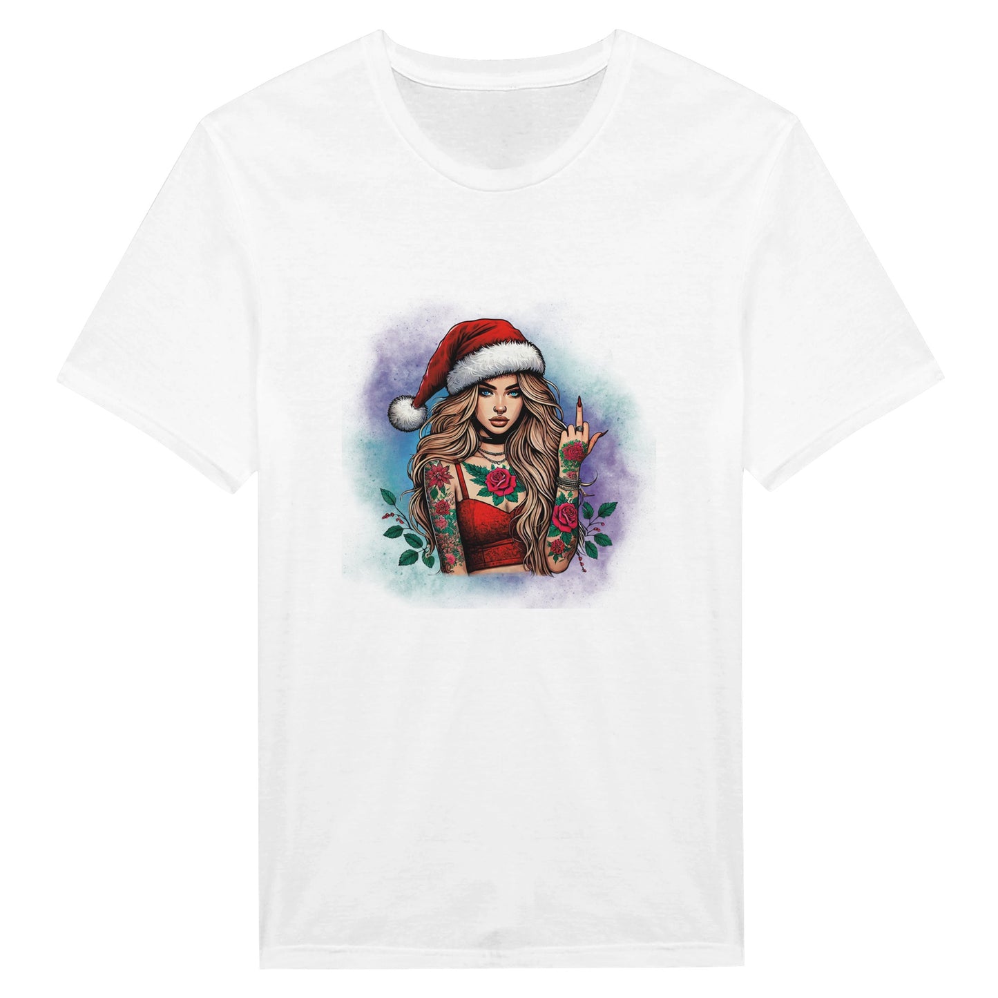 Klassisches T-Shirt tätowierte Frau - Magic Miracle Design