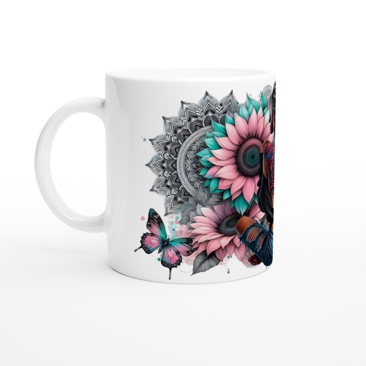Keramiktasse Graupinke Schönheit Tattoo - Magic Miracle Design