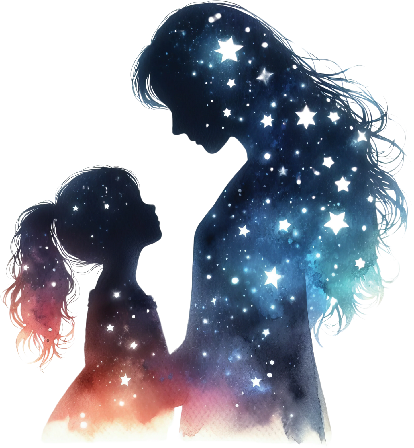 Bügelbild Galaxie Mutter Kind Bild_8