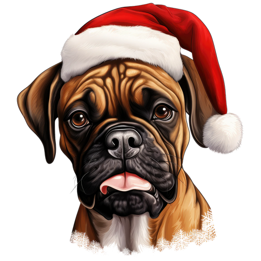 Bügelbilder Weihnachten Hunde Boxer|Cane Corso|Doberman|Terrier Bild_1