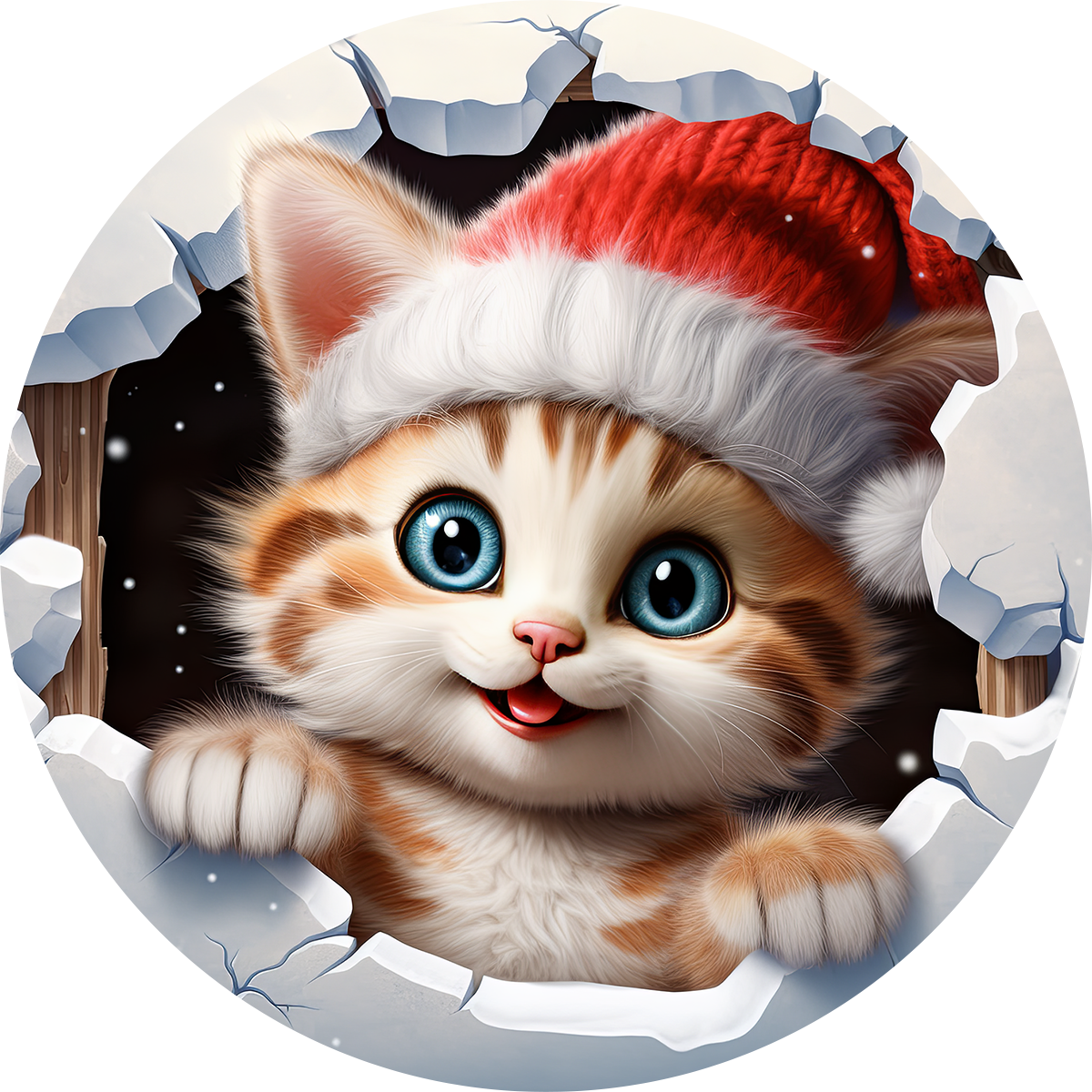 Bügelbilder Weihnachtsbilder Schnee Ornament - Magic Miracle Design