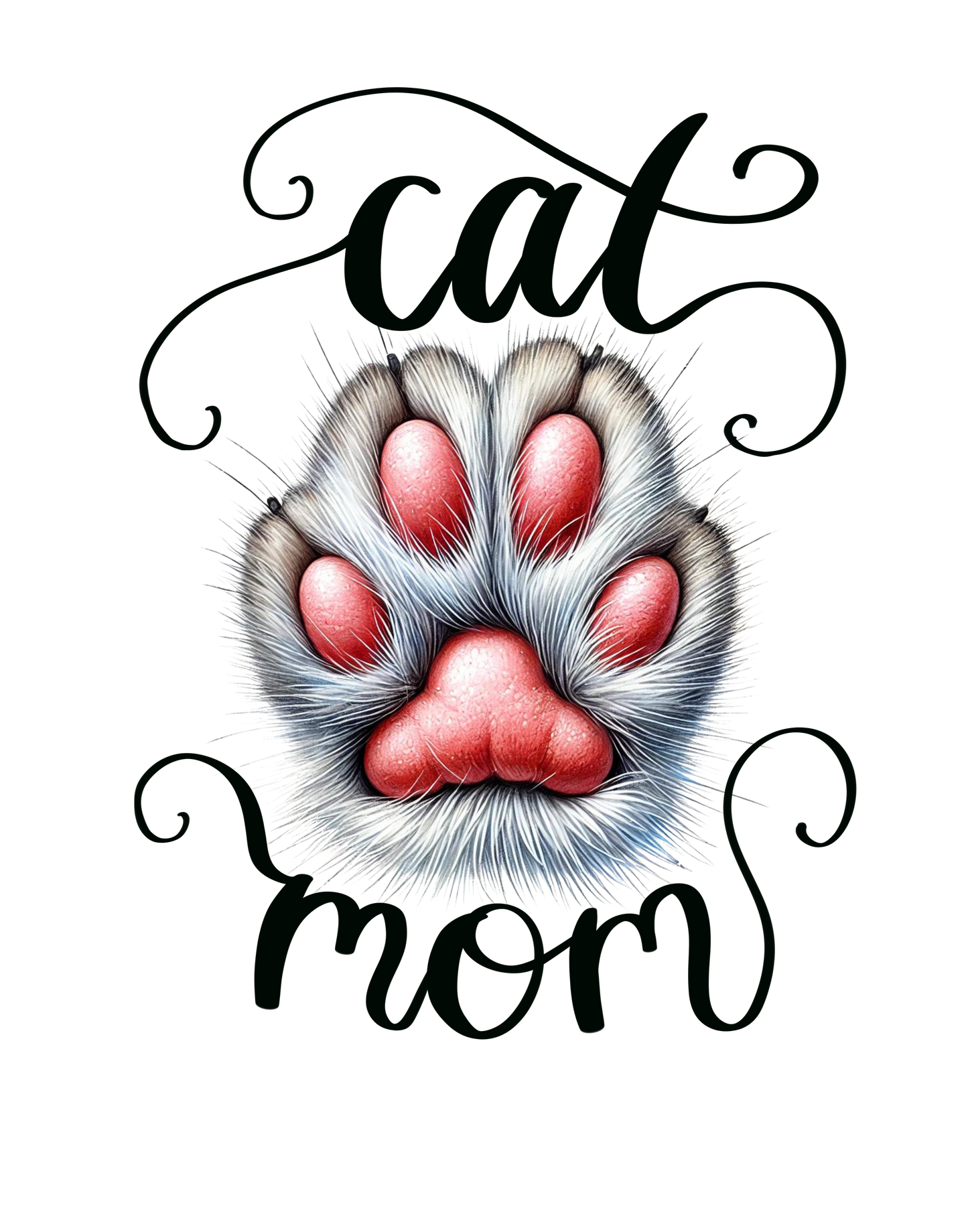 Sticker Cat Mom