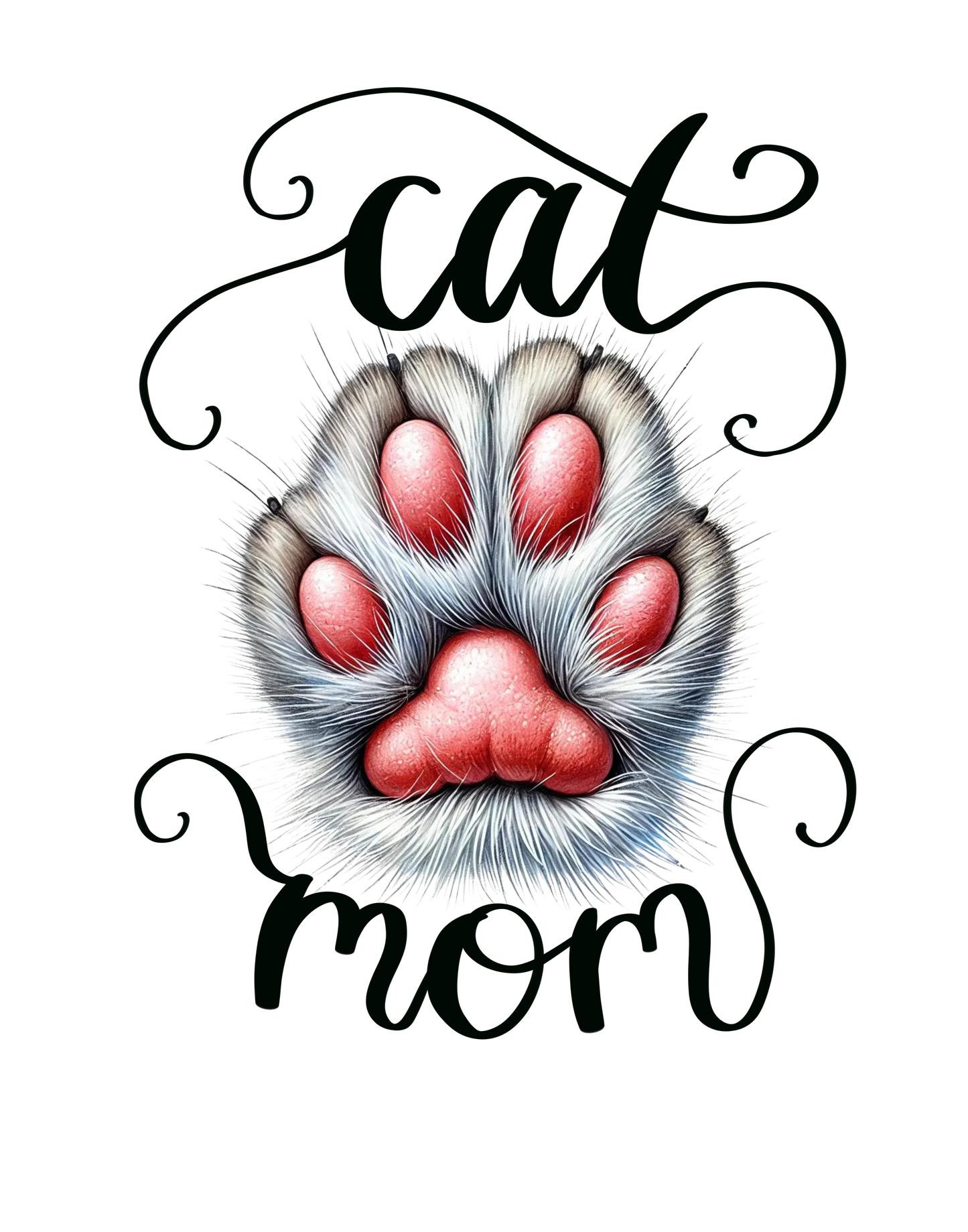 UV-Sticker Cat Mom – haftet rückstandsfrei Bild_1