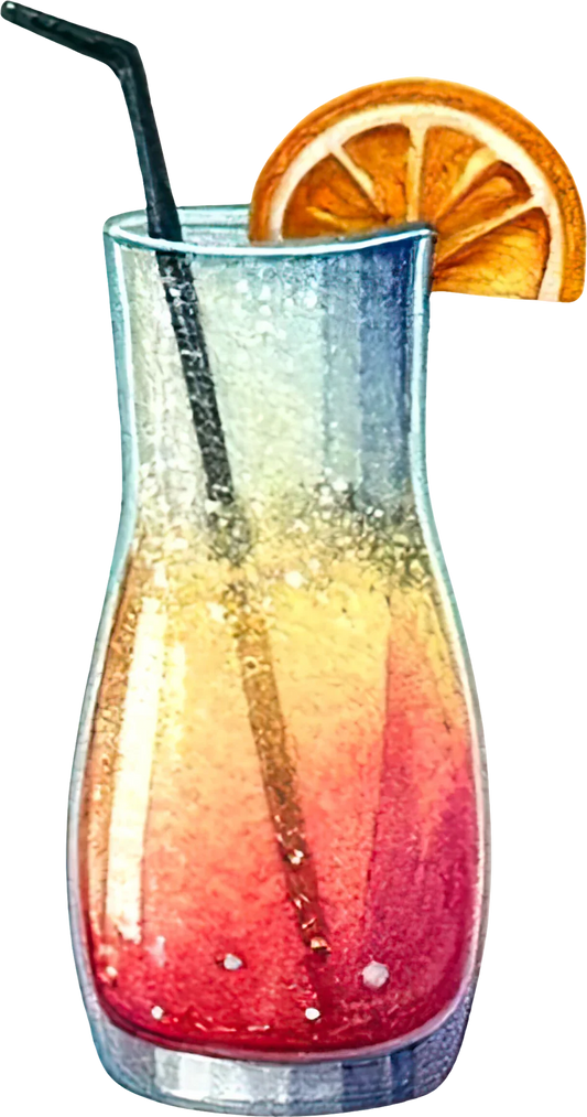 Sticker Sparkley Cocktail Bild_15 medium ca. 9cm Höhe