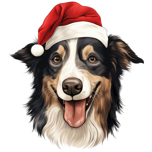 Bügelbild Weihnachten Hunde 3 – brillante Farben Bild_1