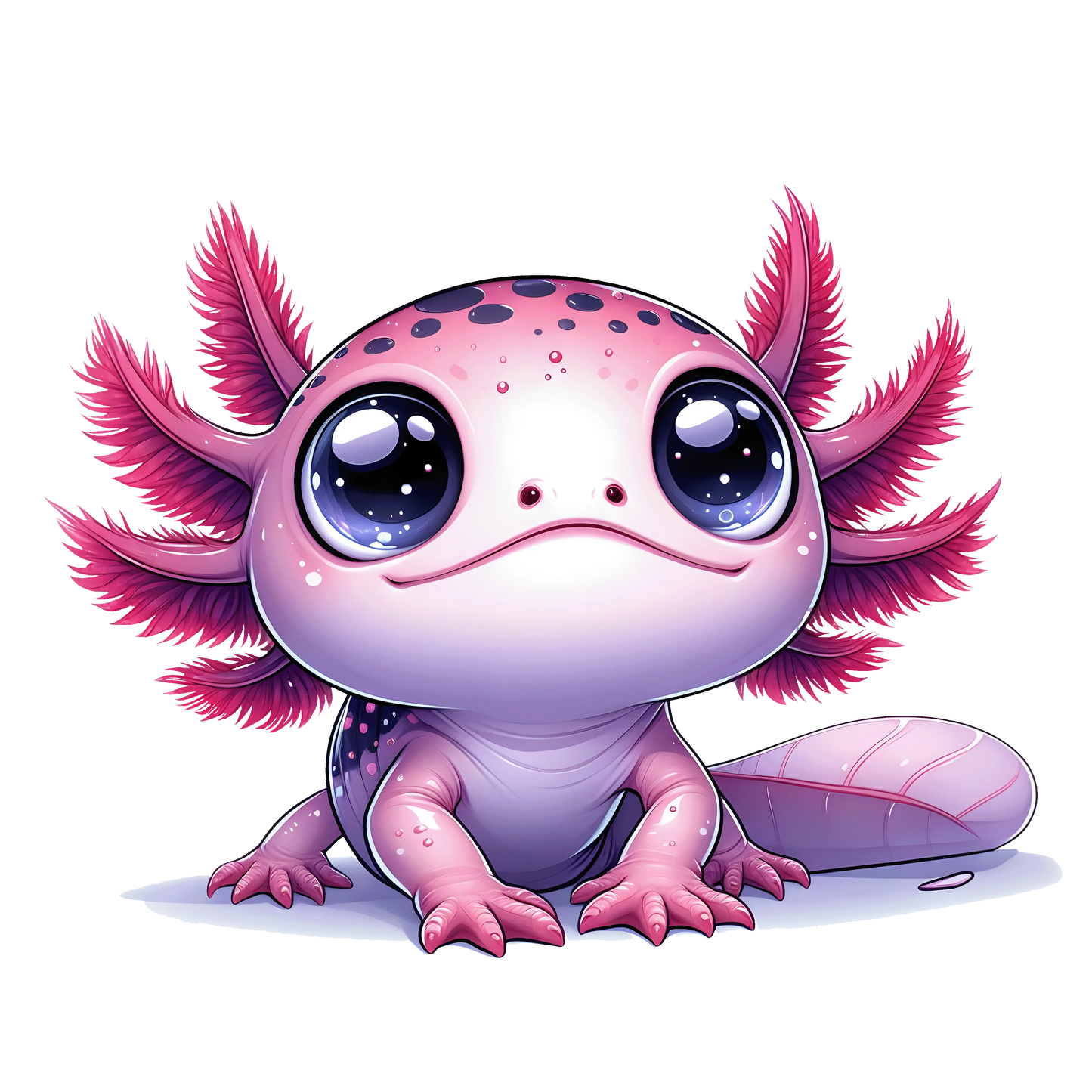 Bügelbild süßes Axolotl – für Baumwolle & Polyester Bild_10
