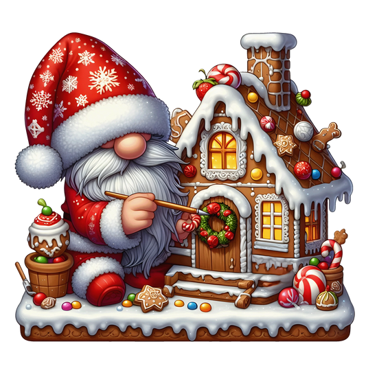 Bügelbild Weihnachten Gnome 2 – DIY-Geschenkidee Bild_1