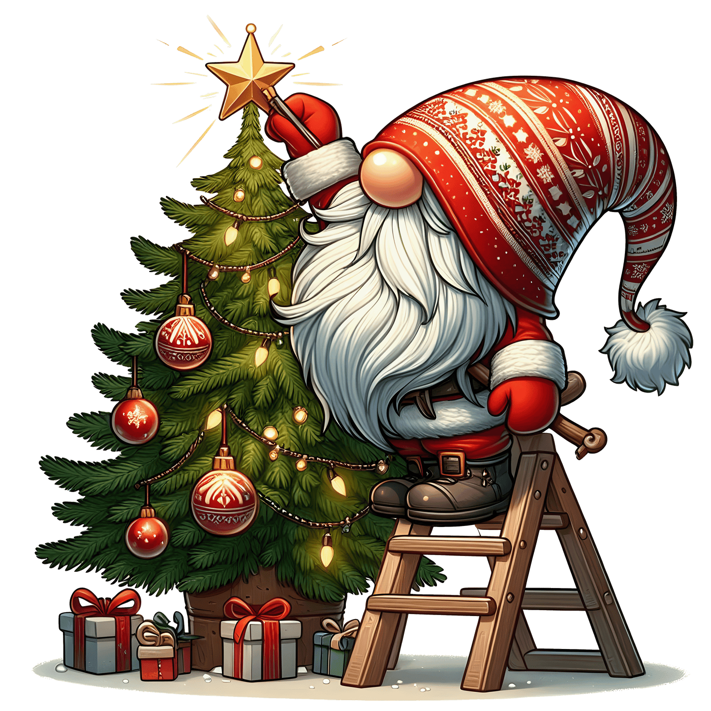 Bügelbilder Weihnachten Gnome_2 - Magic Miracle Design