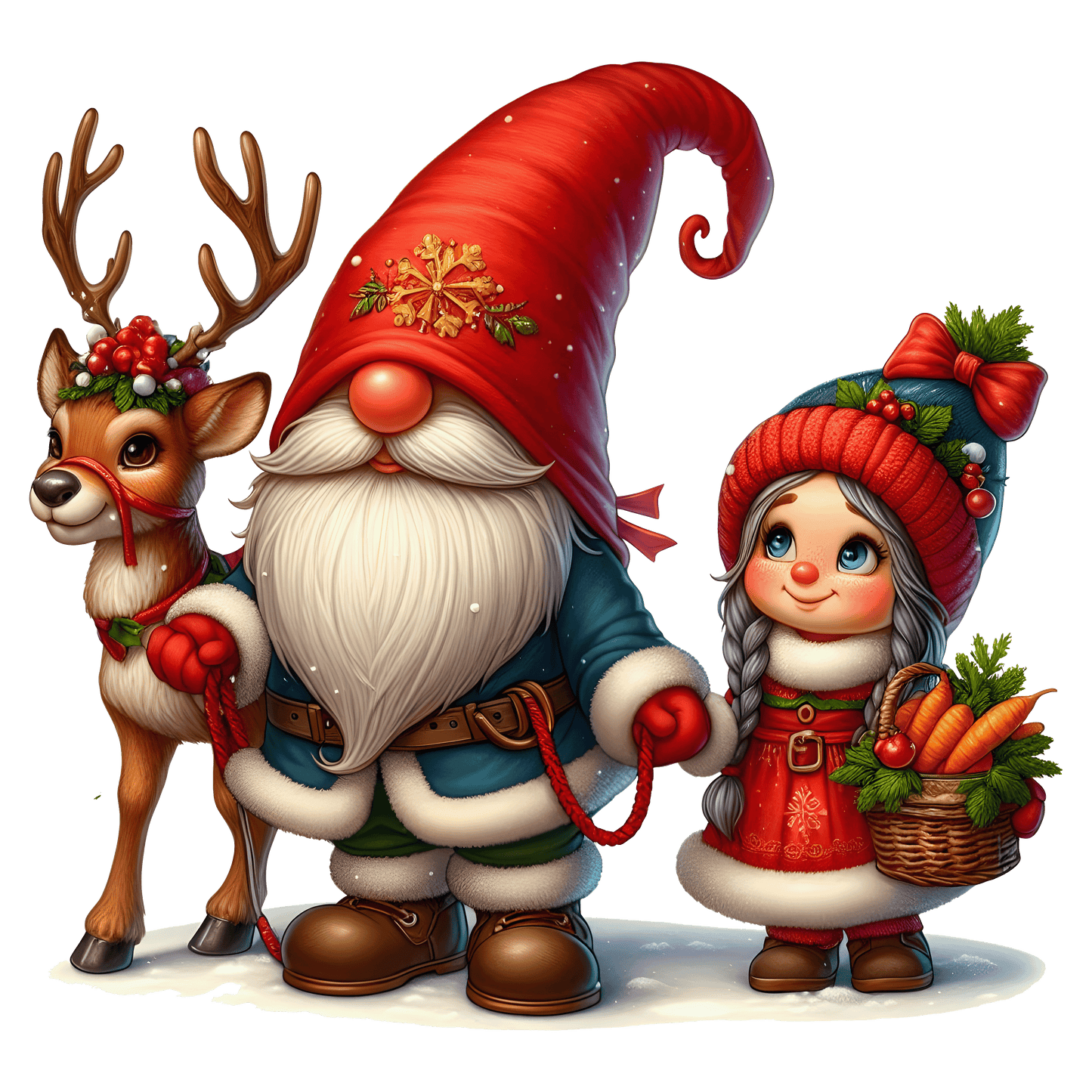 Bügelbilder Weihnachten Gnome_2 - Magic Miracle Design