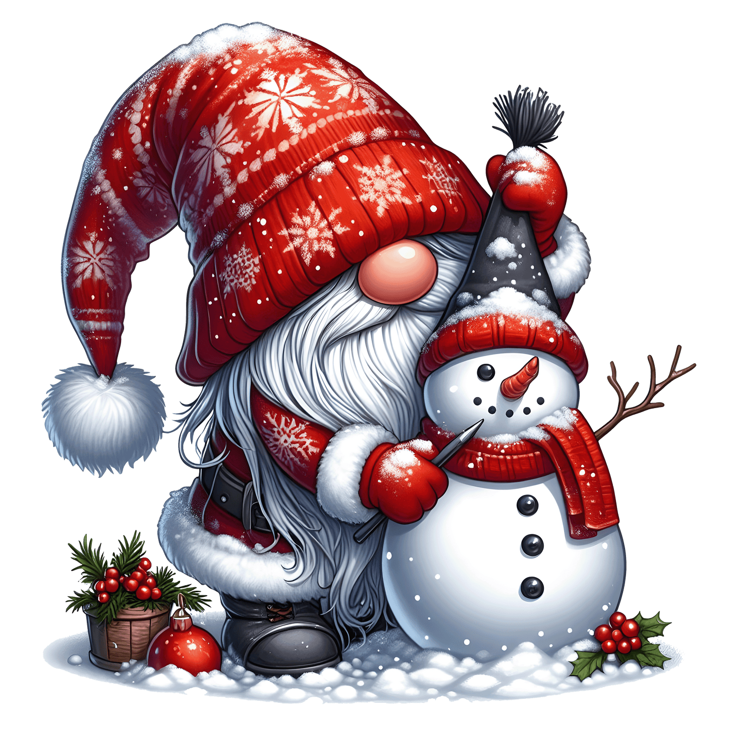 Bügelbilder Weihnachten Gnome_2 - Magic Miracle Design