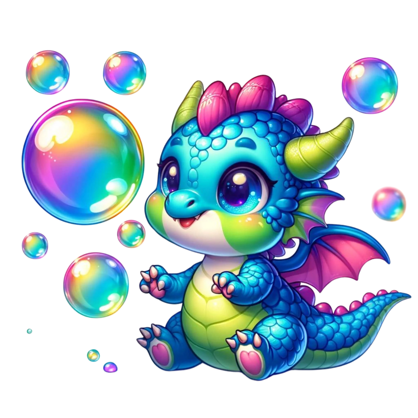 Bügelbild Drachen niedlich – waschfest bis 40 °C Bild_3