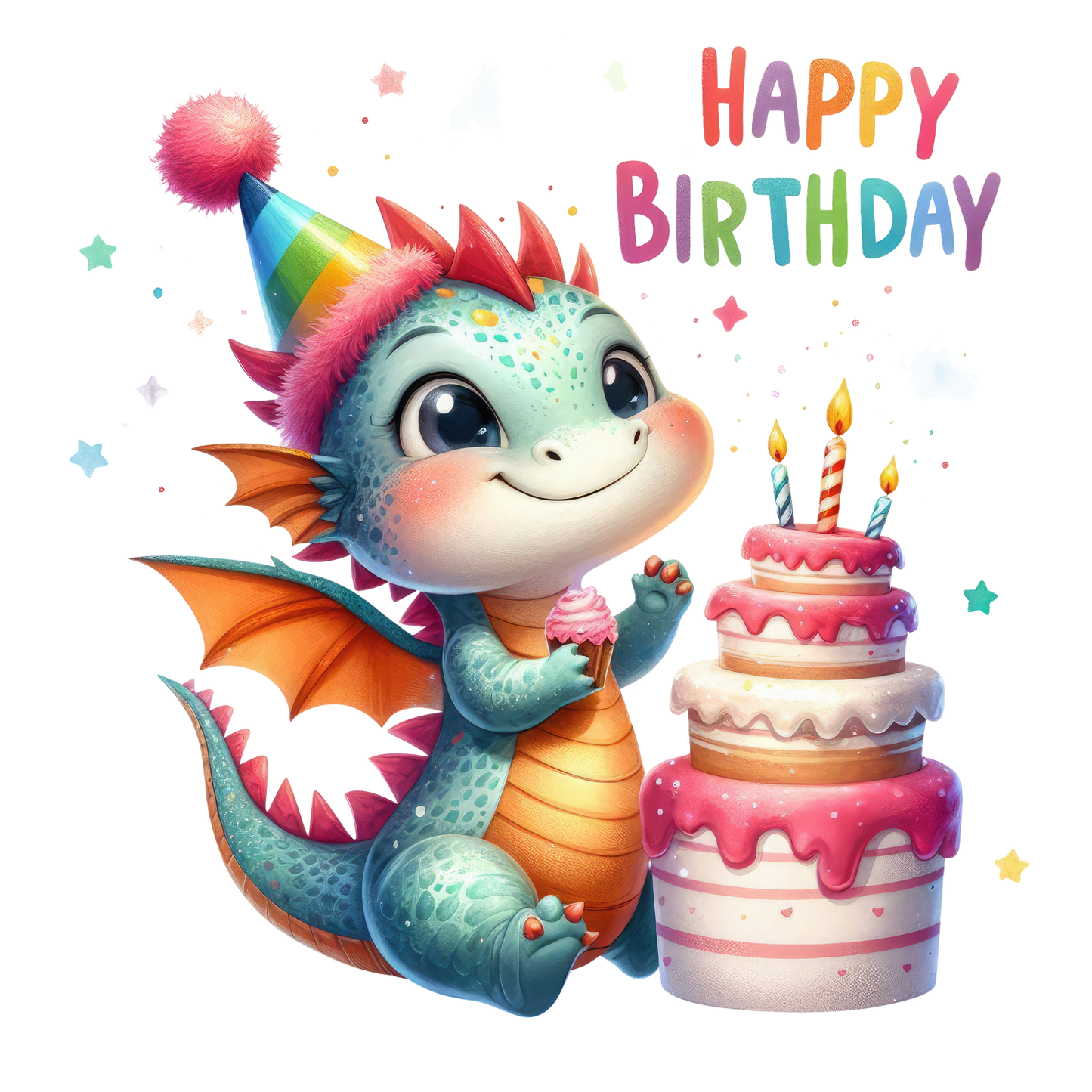 Bügelbilder Kinder Geburtstag Happy Birthday - Magic Miracle Design