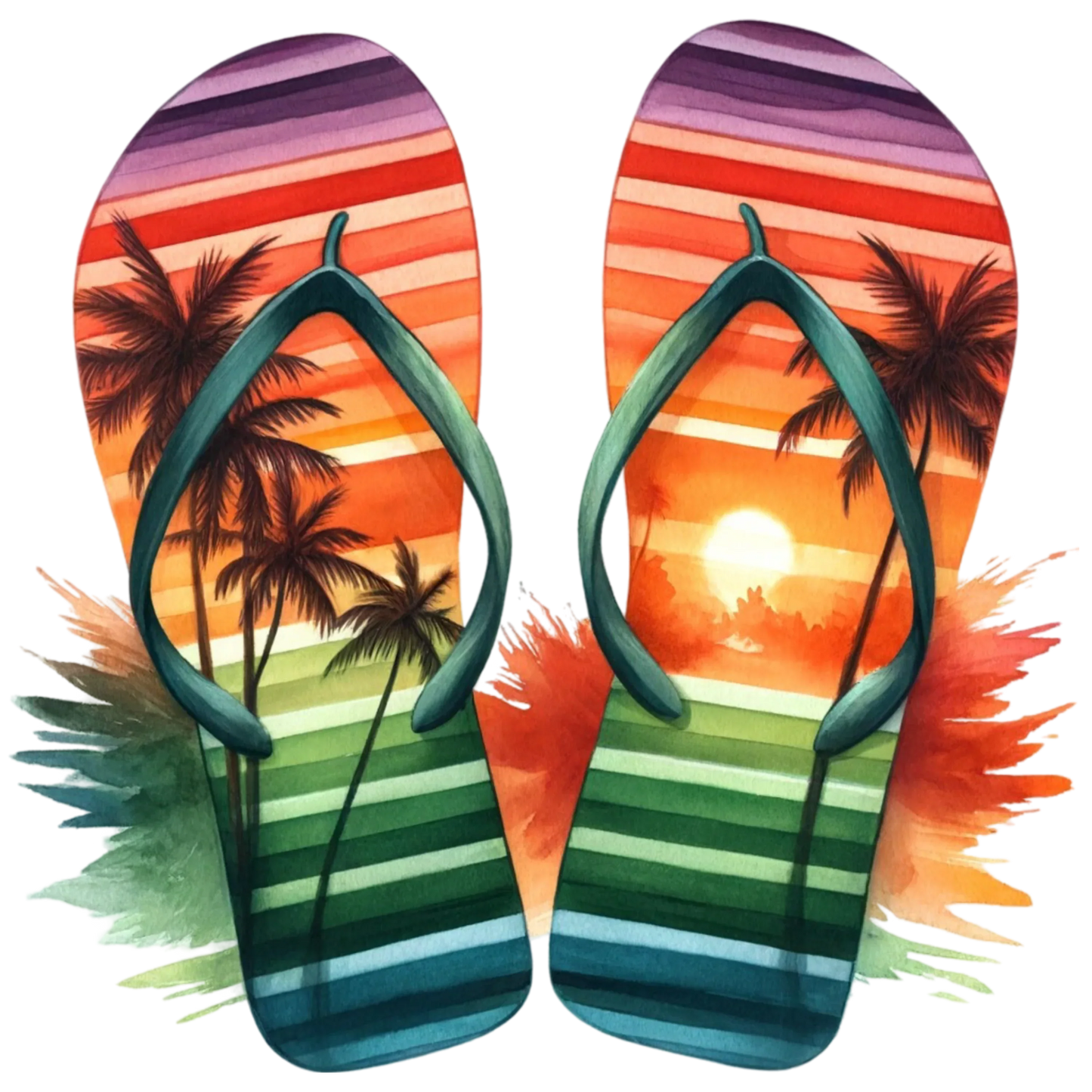 Bügelbilder Flipflops - Sommer Feeling Bild_1