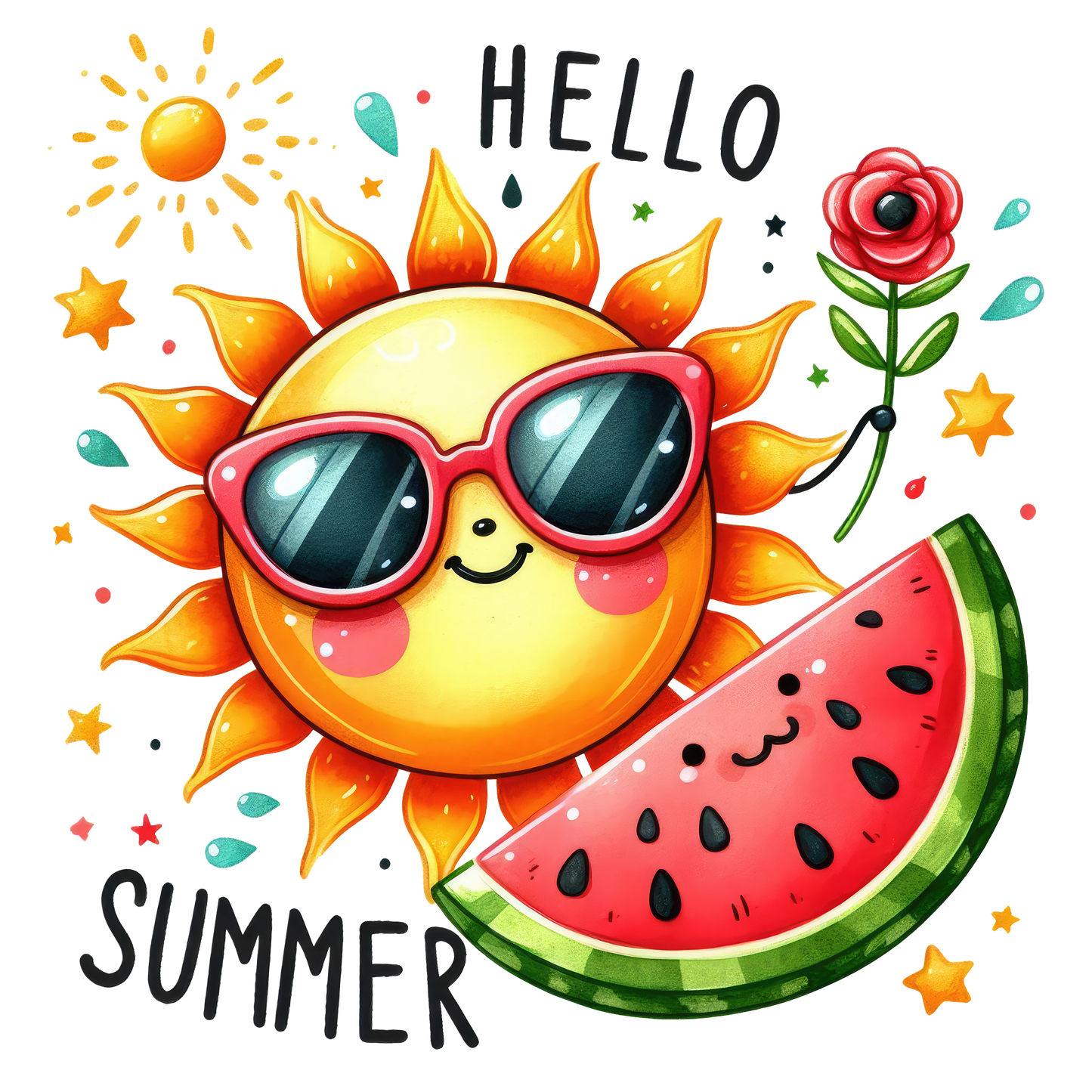 Sticker Sommer Sprüche