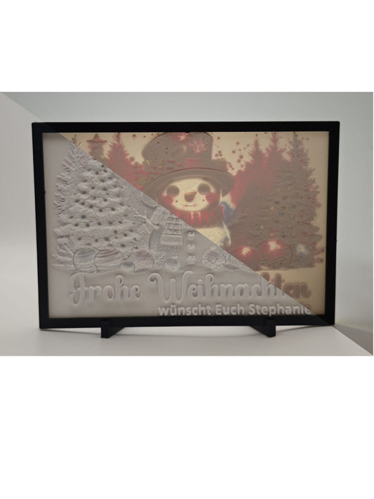 Personalisiertes Farbiges Lithophan Bild – 3D Druck Geschenk