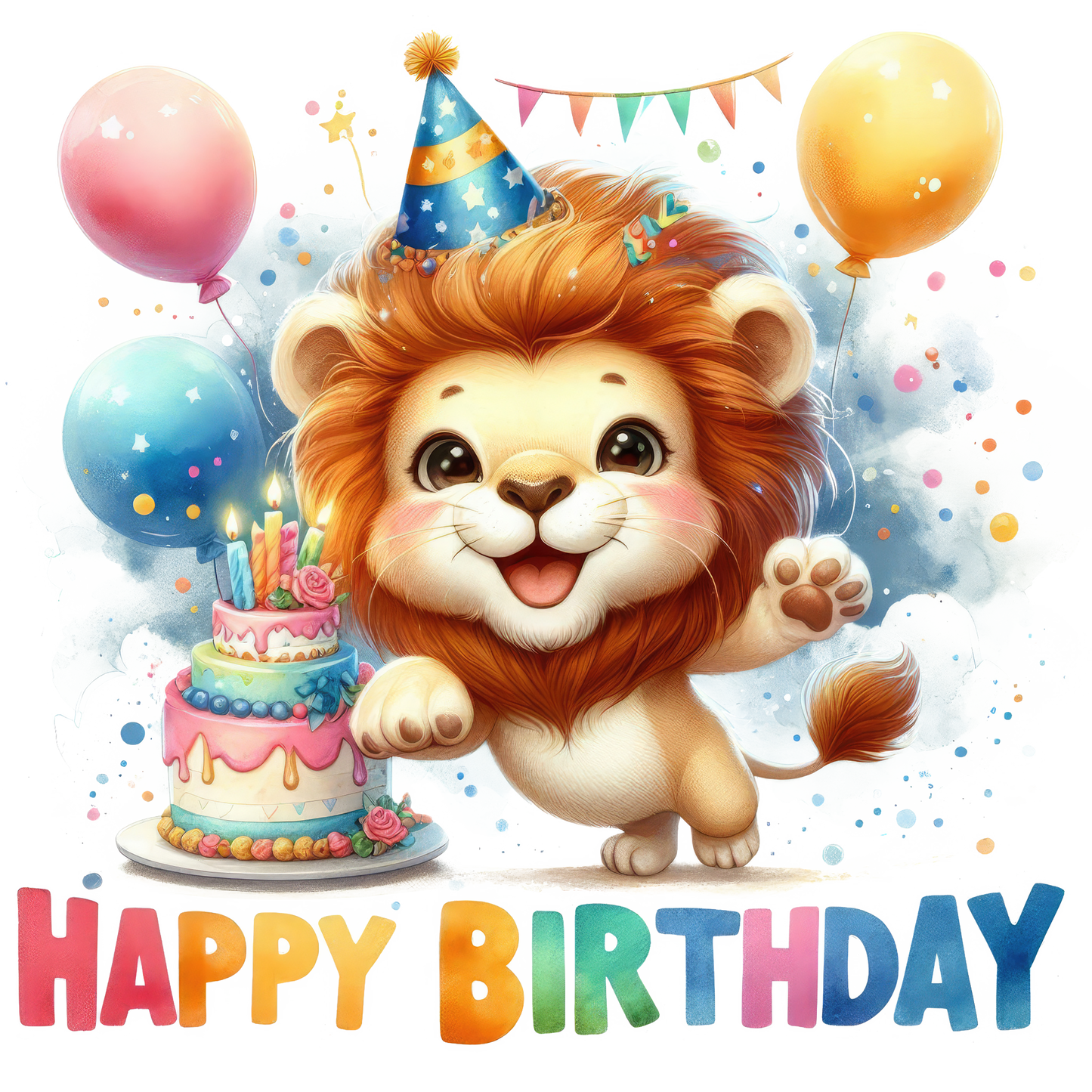 Bügelbilder Kinder Geburtstag Happy Birthday - Magic Miracle Design